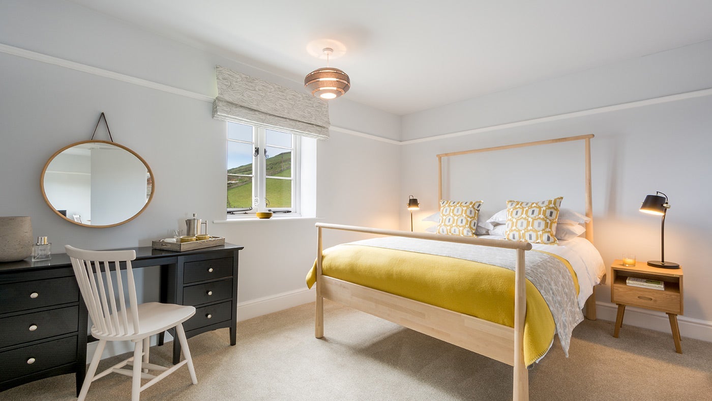 The second double bedroom at The Slipway, Croyde, Devon