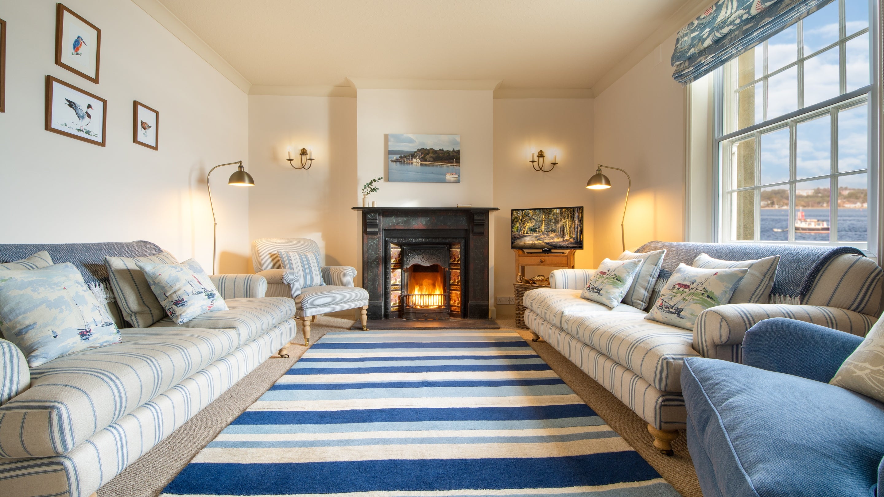 The front sitting room at Agent's House, Dorset