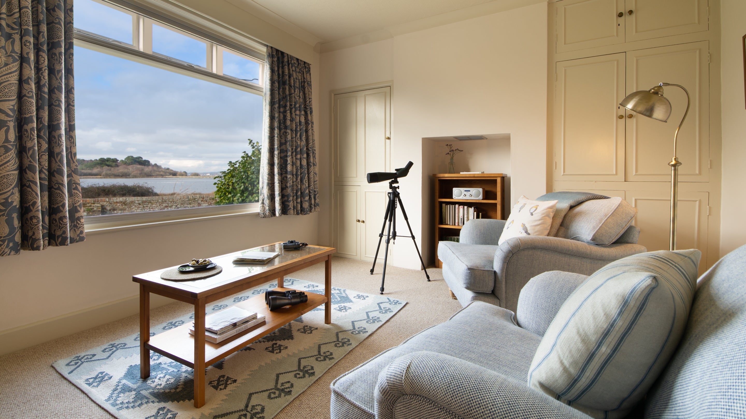 The rear sitting room at Agent's House, Dorset