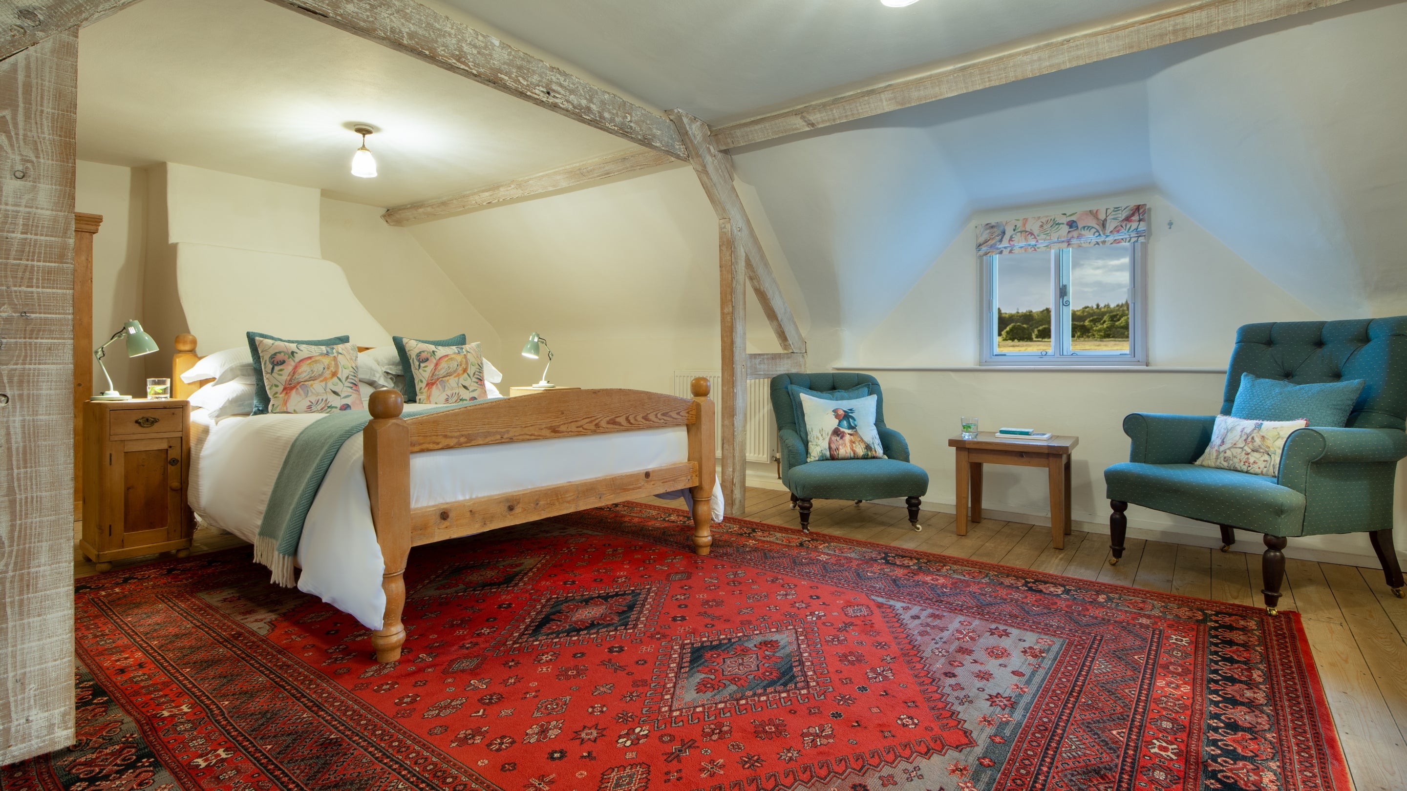 The bedroom at The Bakehouse, Dorset