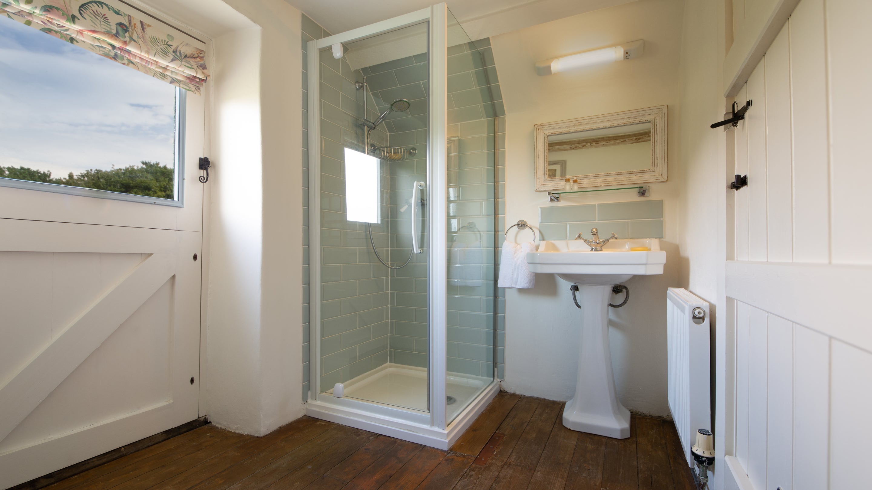 The shower room at The Bakehouse, Dorset