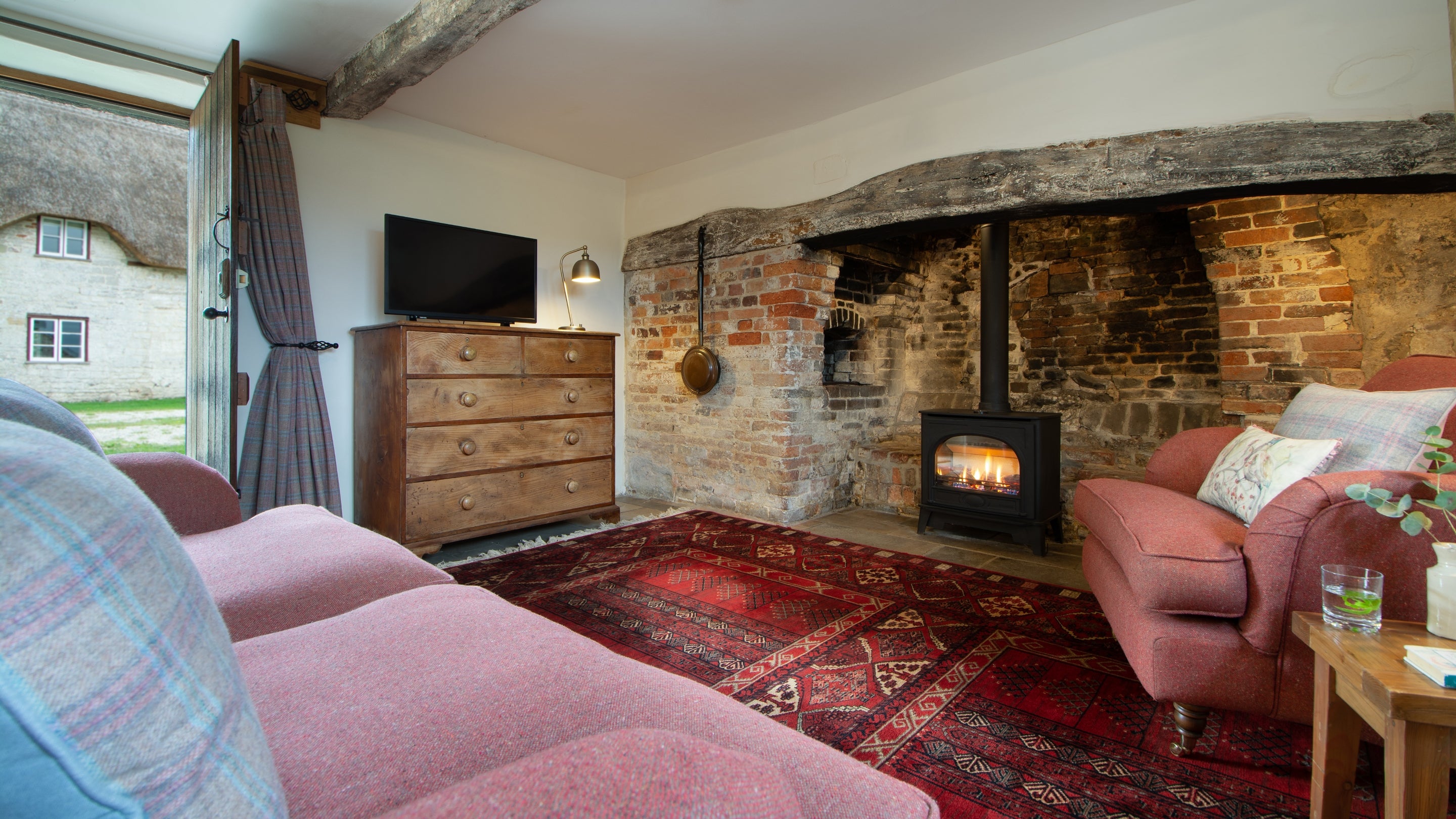 The sitting room at The Bakehouse, Dorset