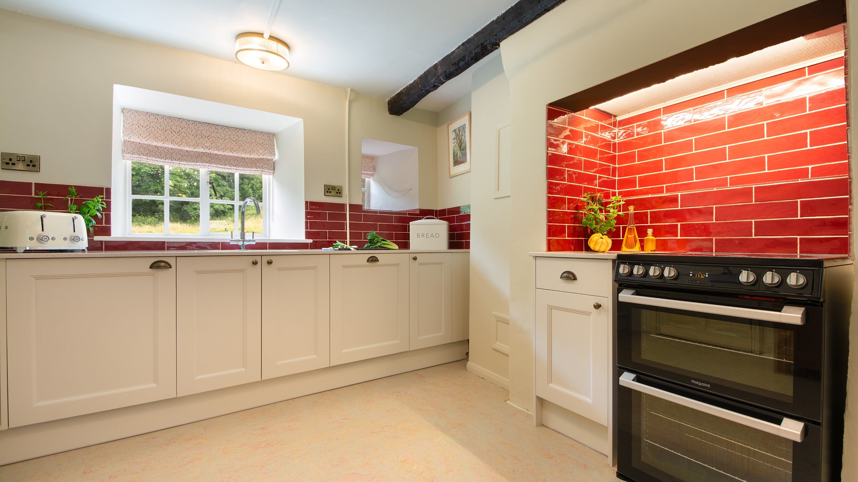 The kitchen at Beech Cottage, Dorset