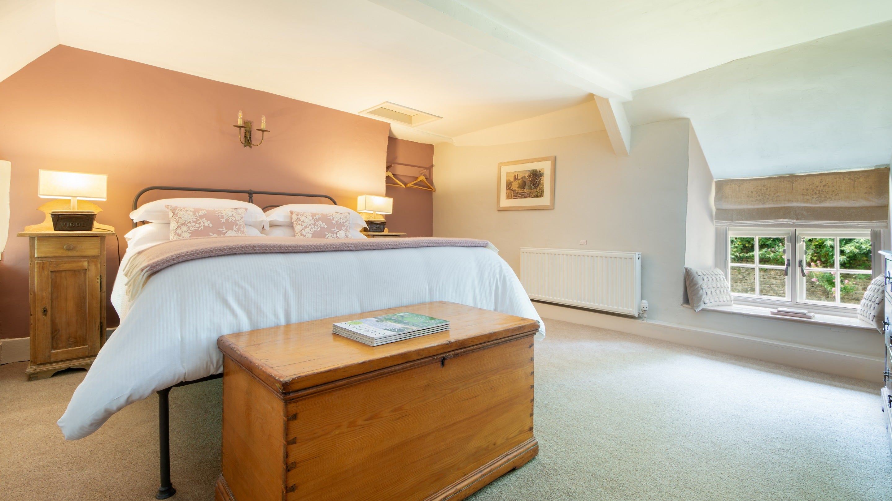 The first double bedroom at Boar Mill Cottage, Dorset