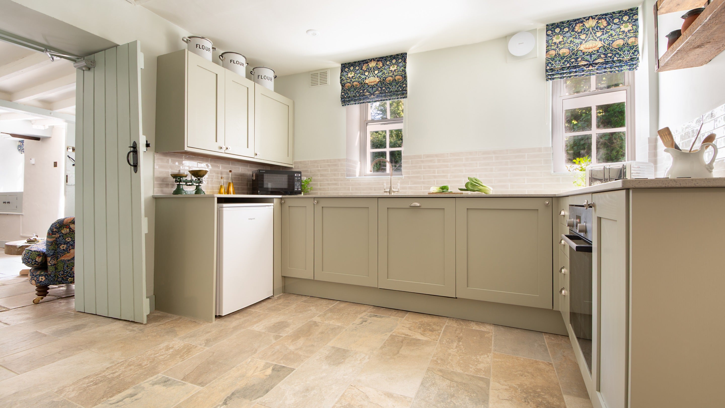The kitchen at Boar Mill Cottage, Dorset