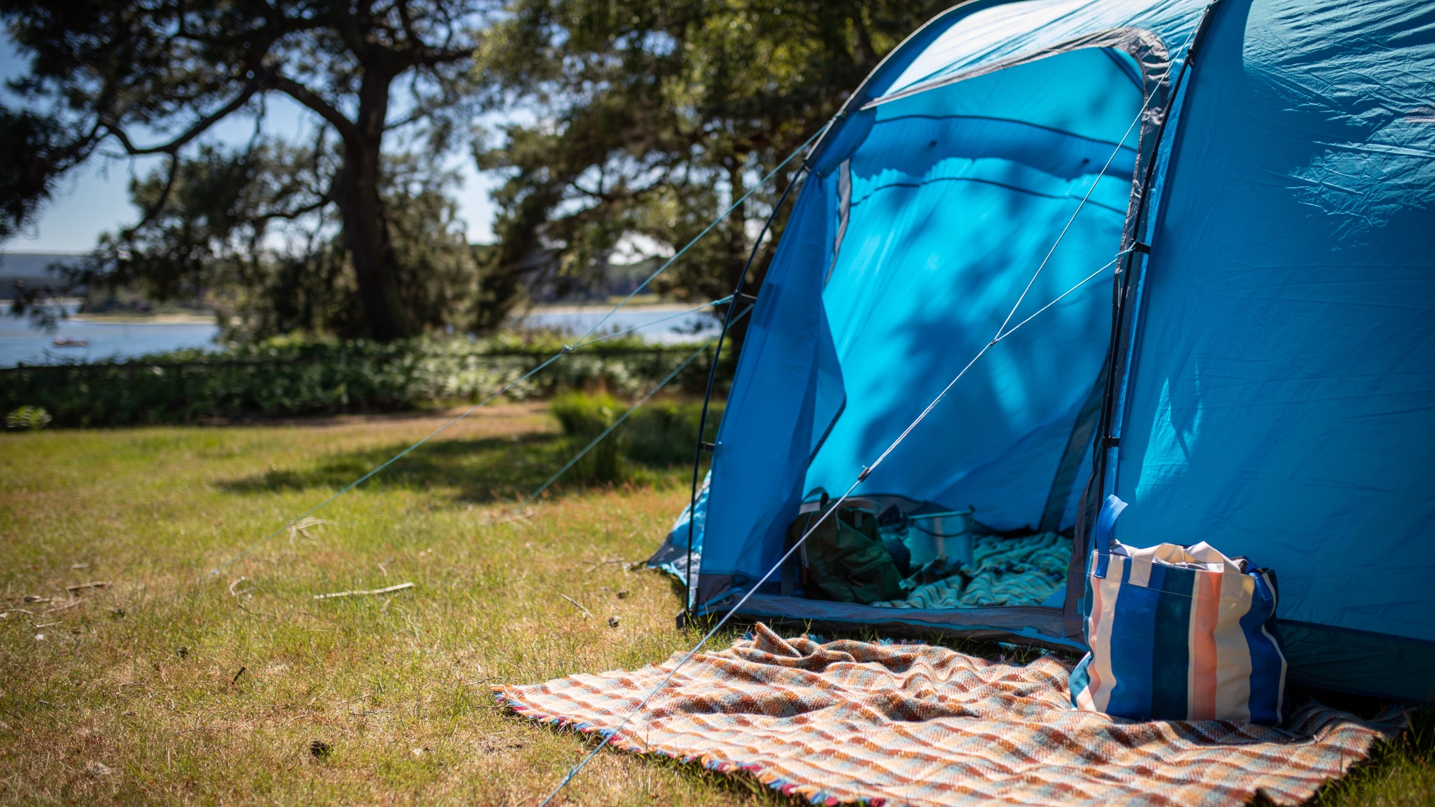 Camping at Brownsea Island Campsite, Dorset