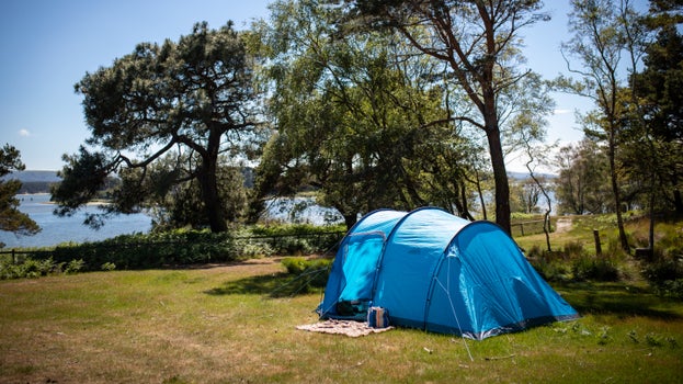 Camping at Brownsea Island Campsite, Dorset