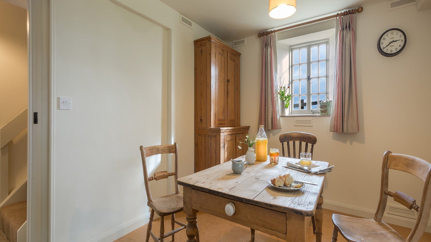 The kitchen at The Cheese House on Westwood Farm, Dorset
