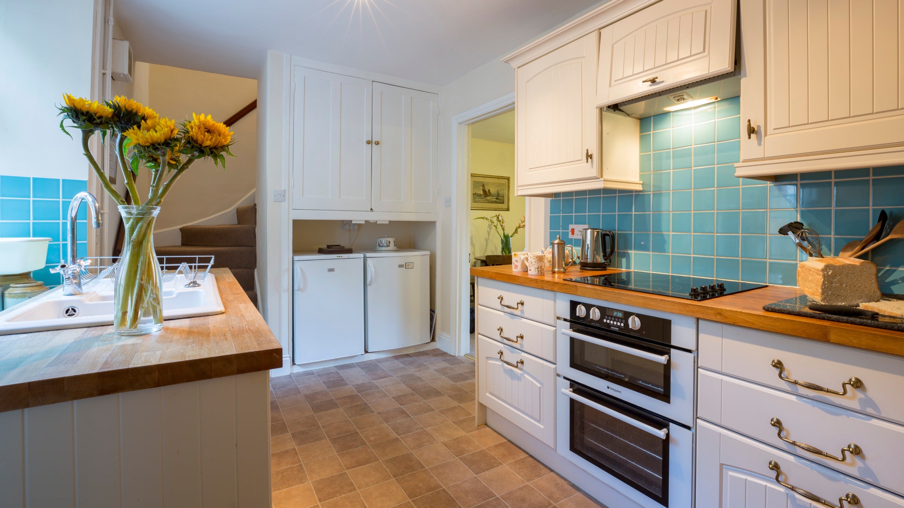 The kitchen at Downhouse Farm Cottage, Dorset