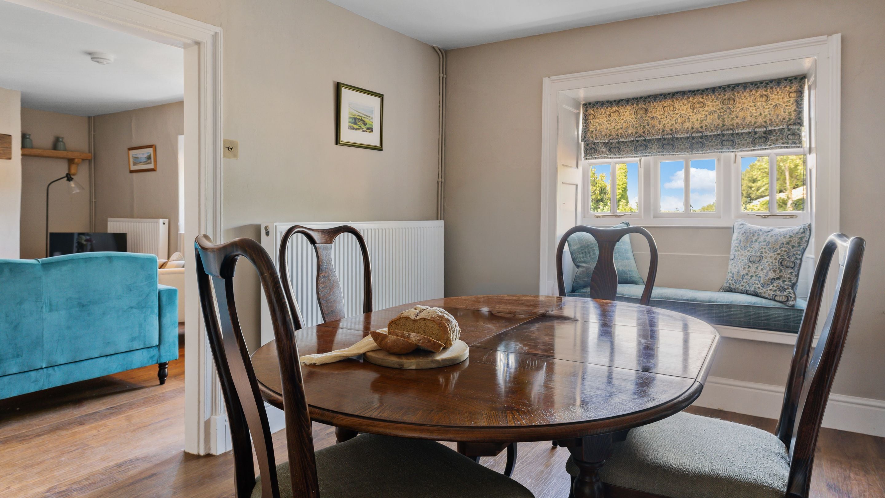 The dining room at Labour in Vain Cottage, Dorset