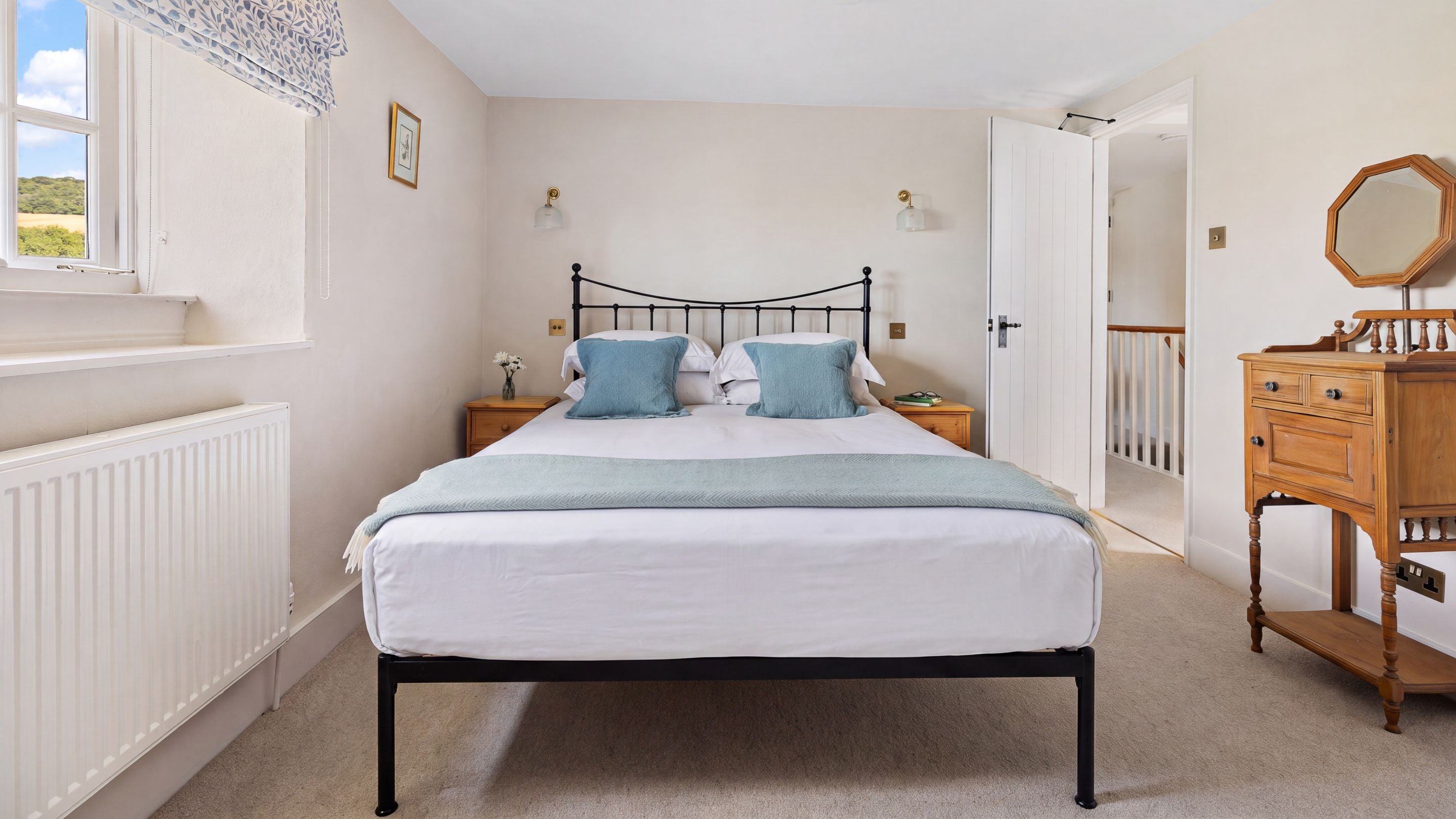 The king-size bedroom at Labour in Vain Cottage, Dorset