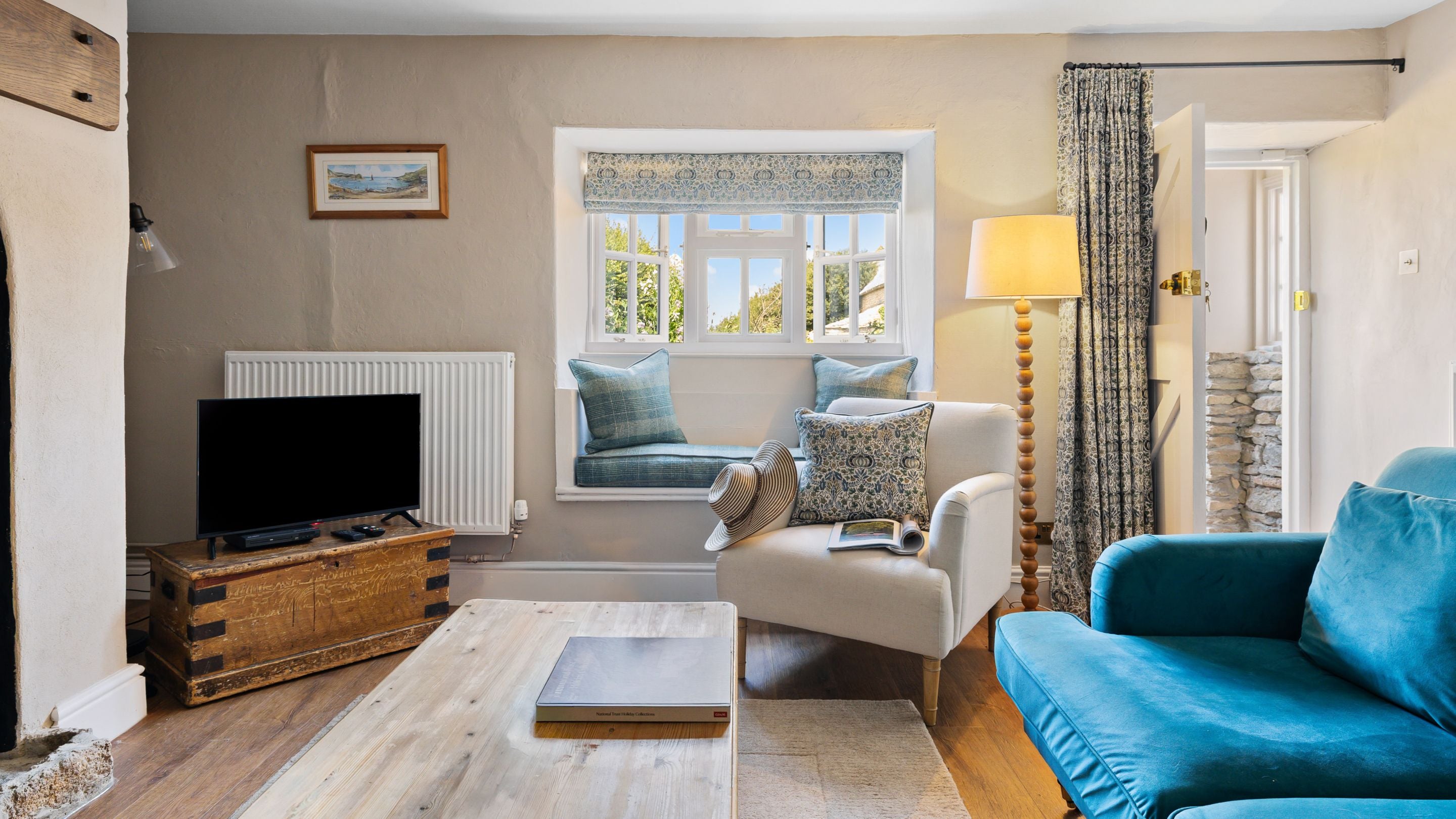 The sitting room at Labour in Vain Cottage, Dorset