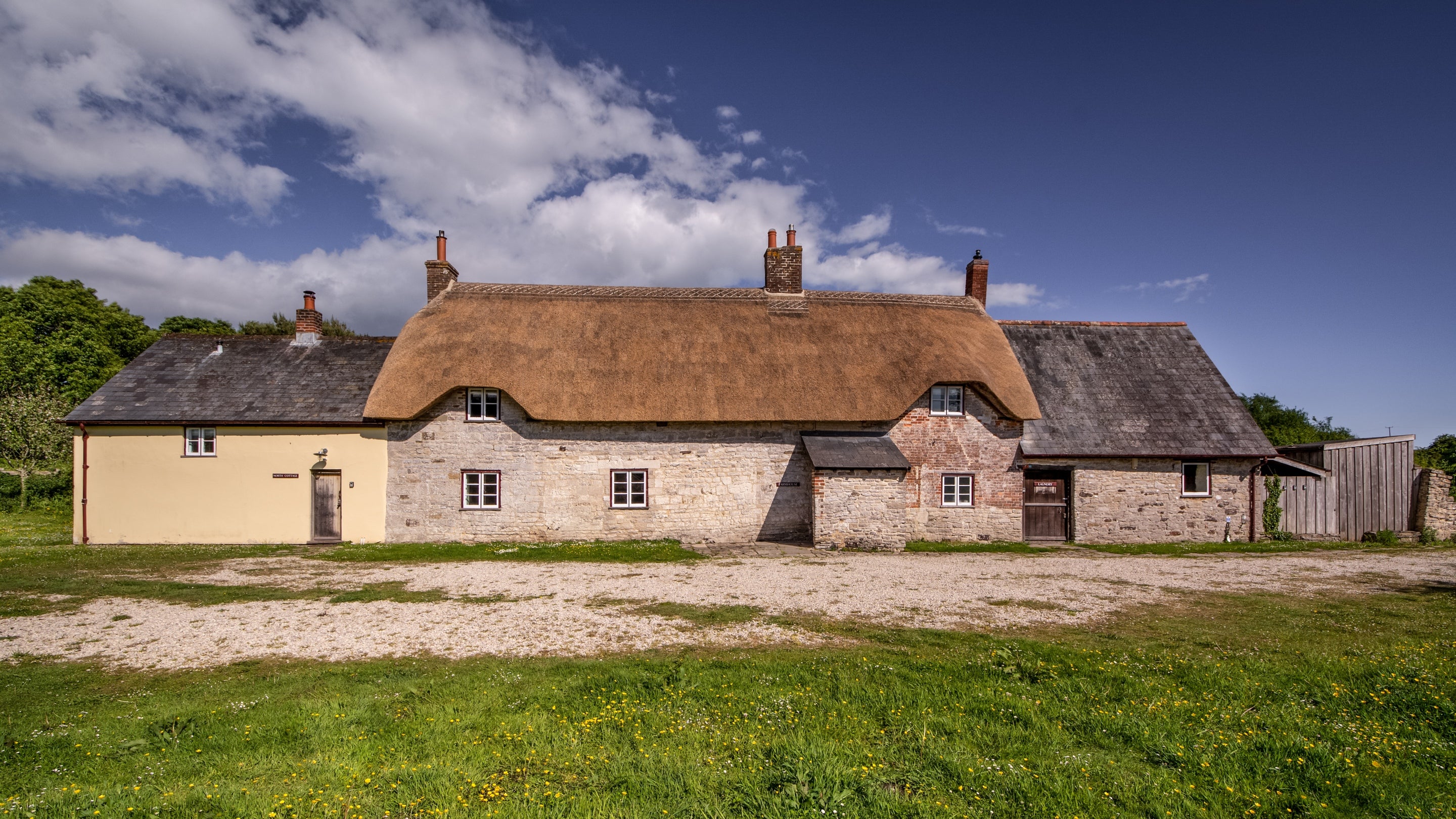 The exterior of Middlebere Farmhouse, Dorset