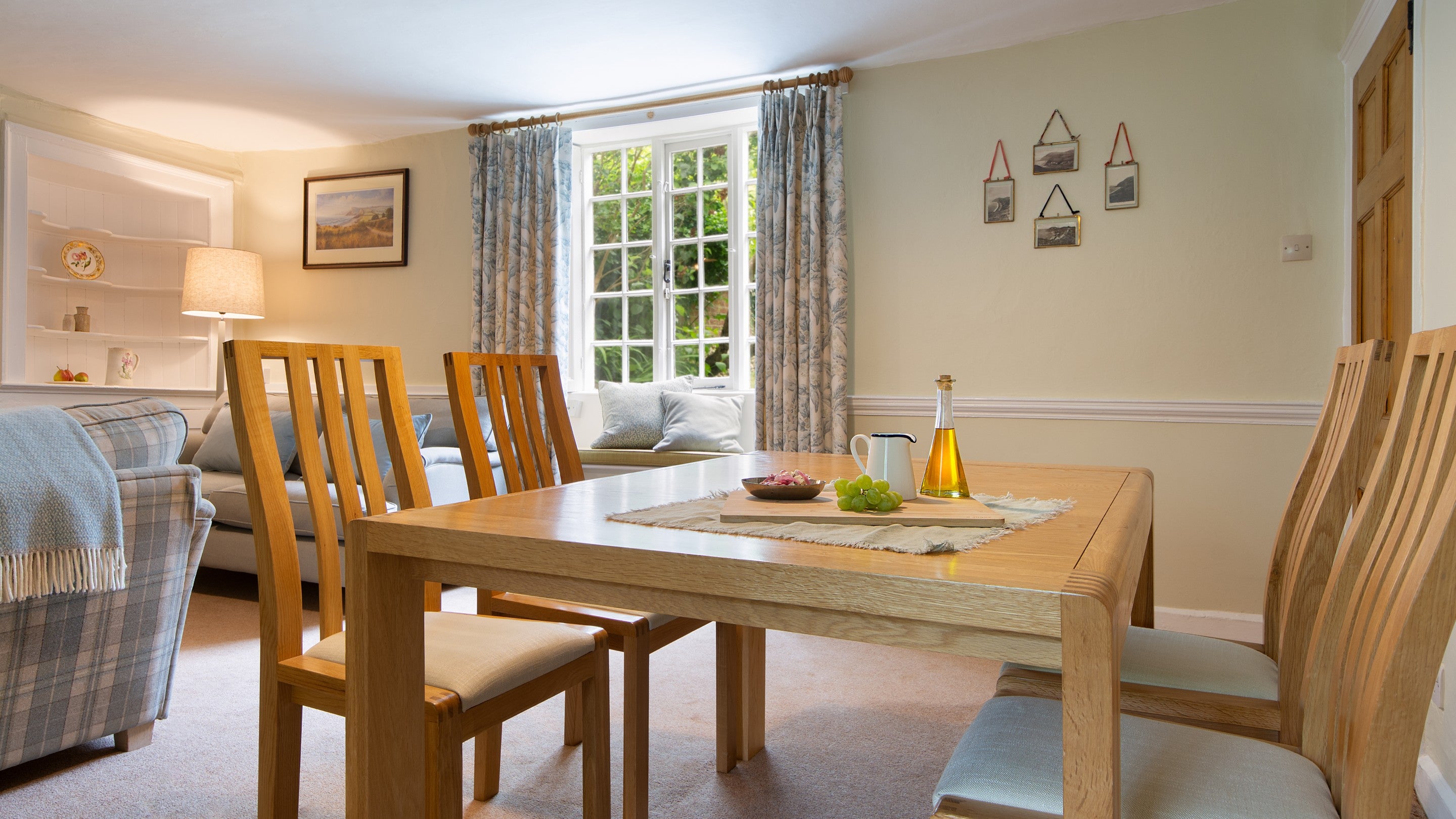 The dining area at Oak Cottage, Dorset