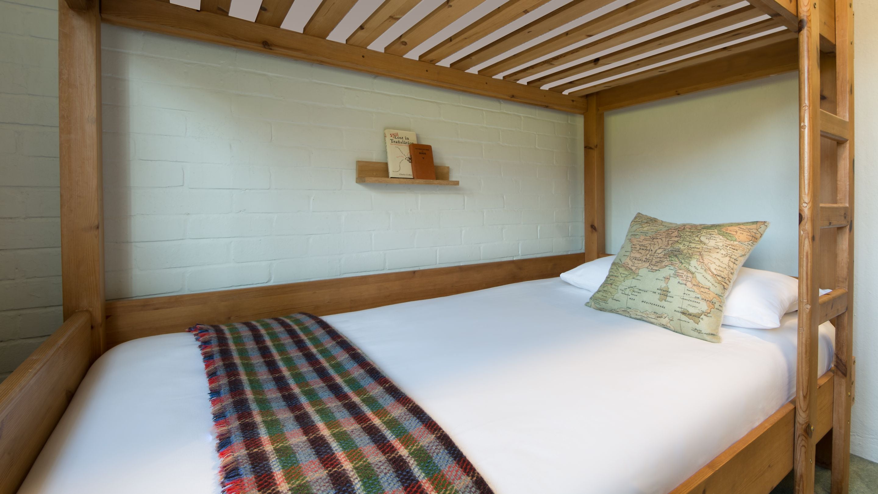 One of the bunks in the bunk room at the Old Radar Station, Dorset