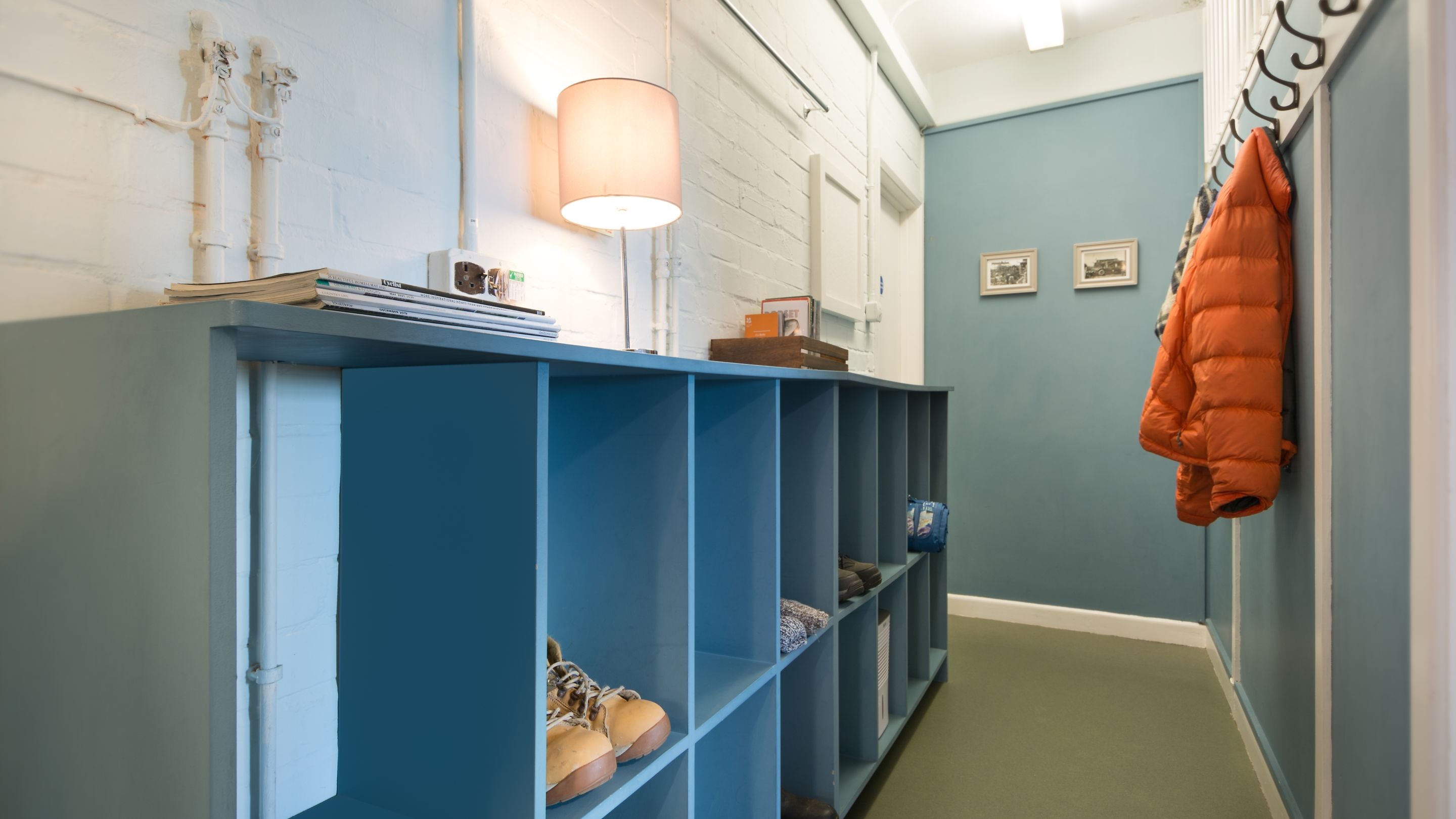 The entrance hall at the Old Radar Station, Dorset