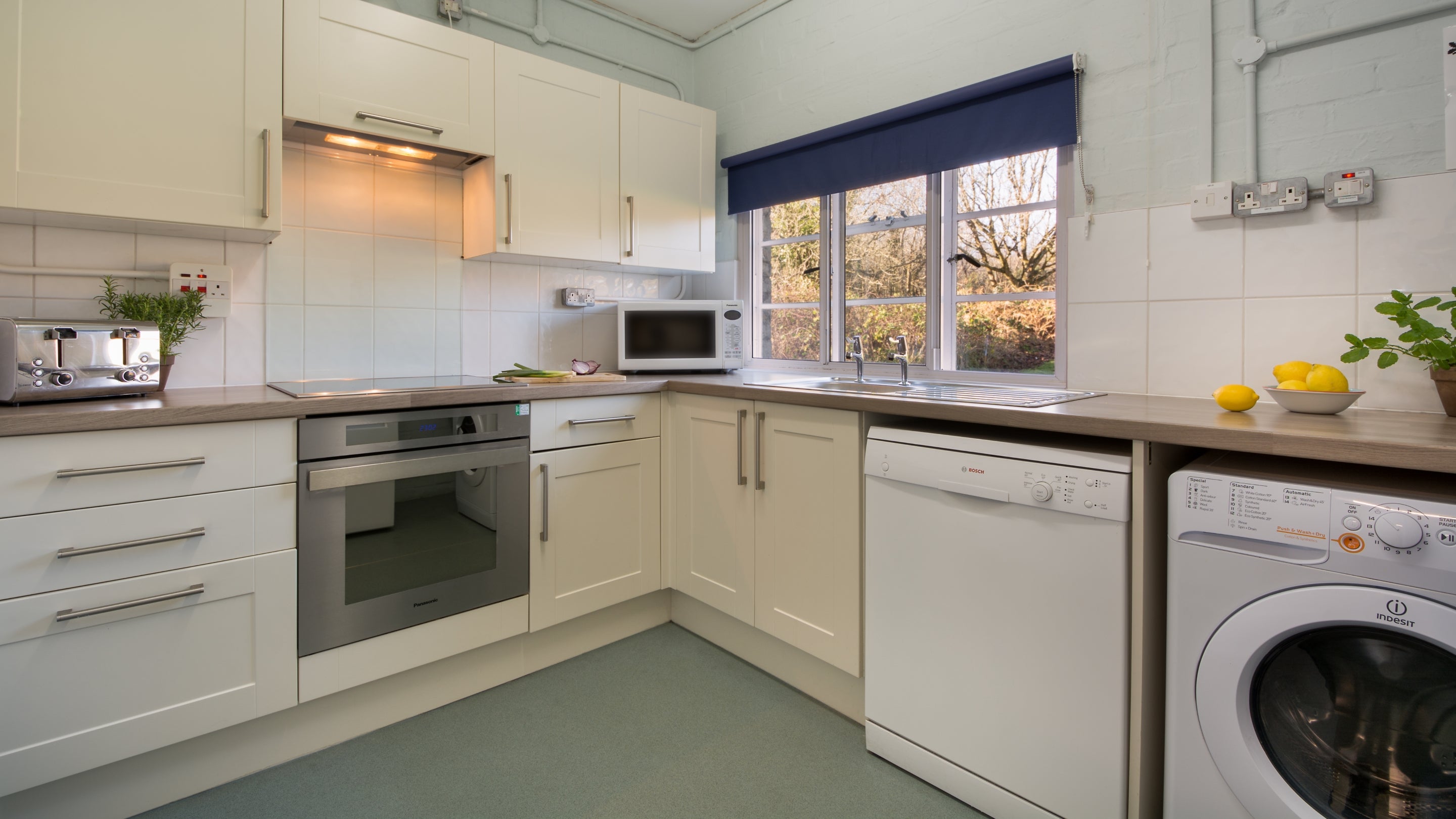 The kitchen at The Old Radar Station, Dorset