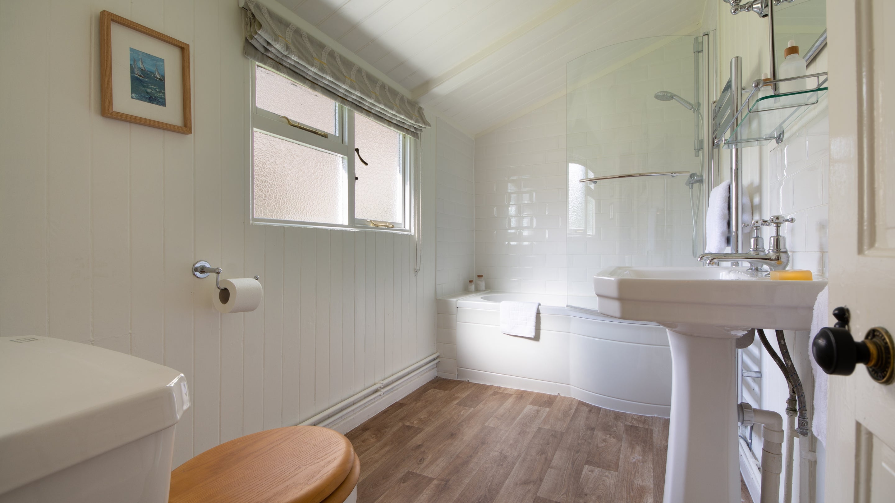 The bathroom at Seaview, Dorset