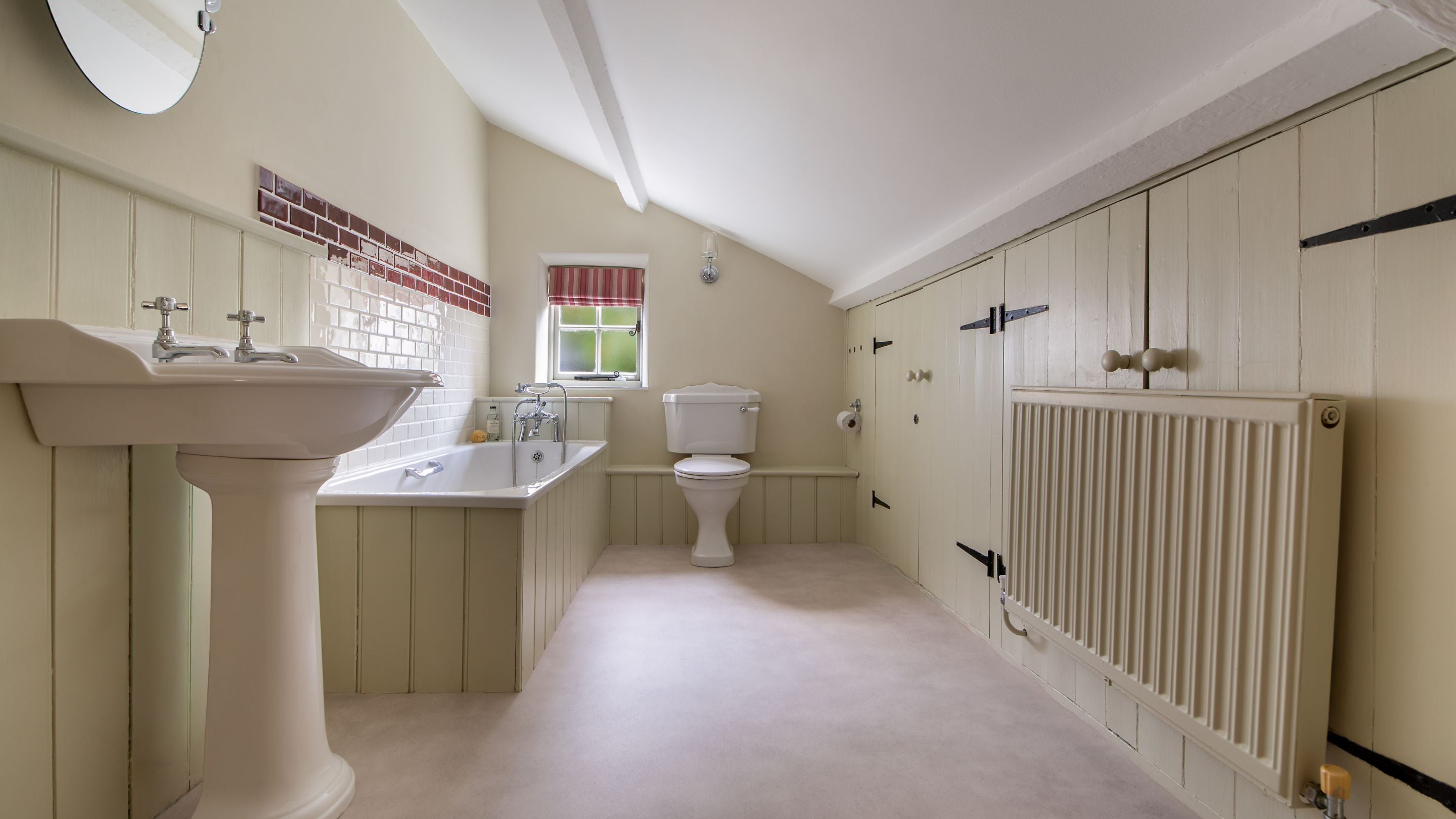 The bathroom at Shedbush Farm House, Dorset