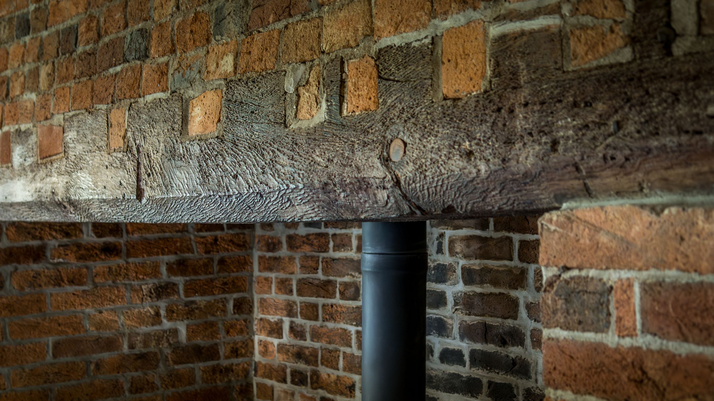The inglenook fireplace at Shedbush Farm House, Dorset