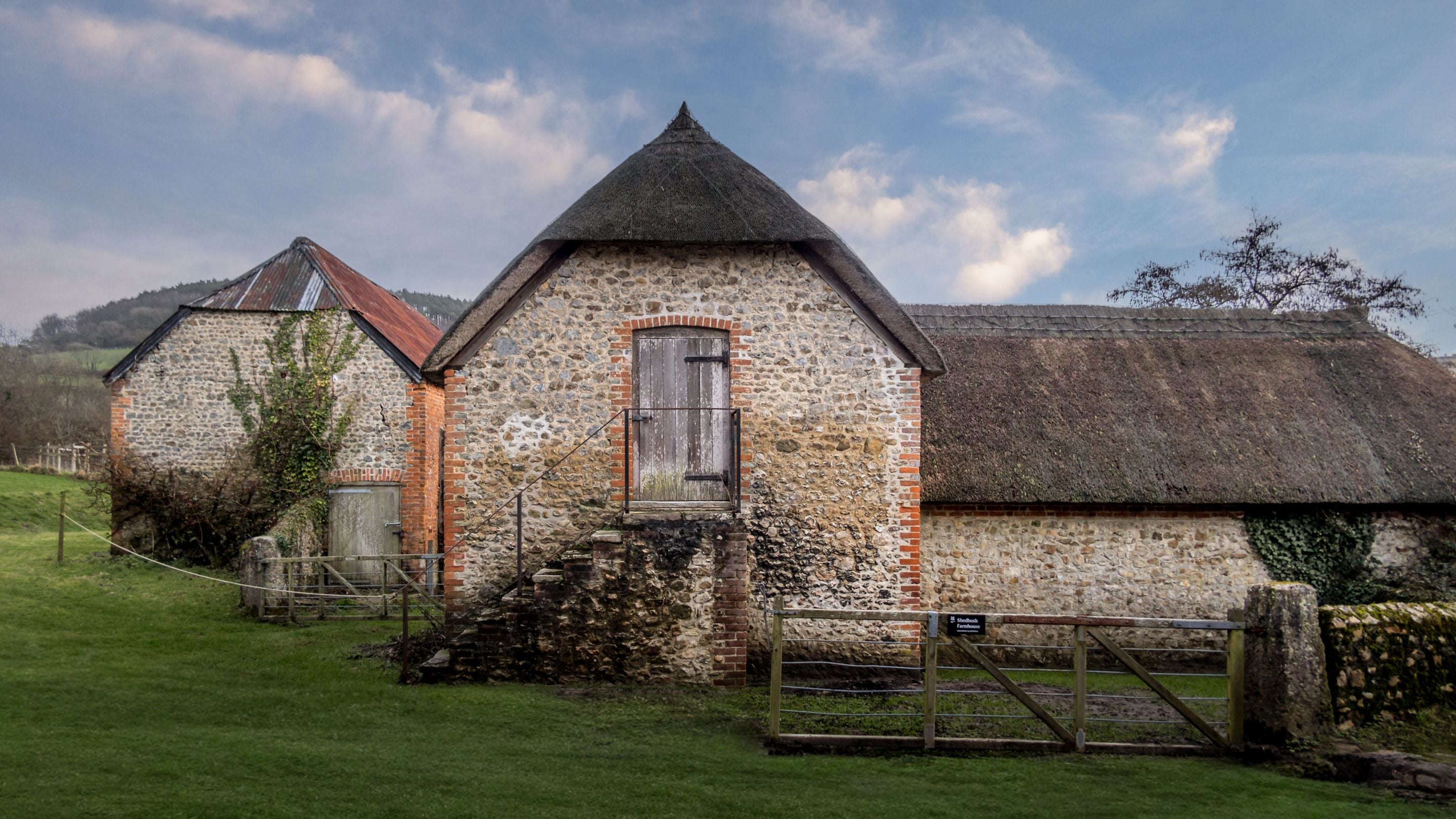 The old farm buildings by Shedbush Farm House, Dorset