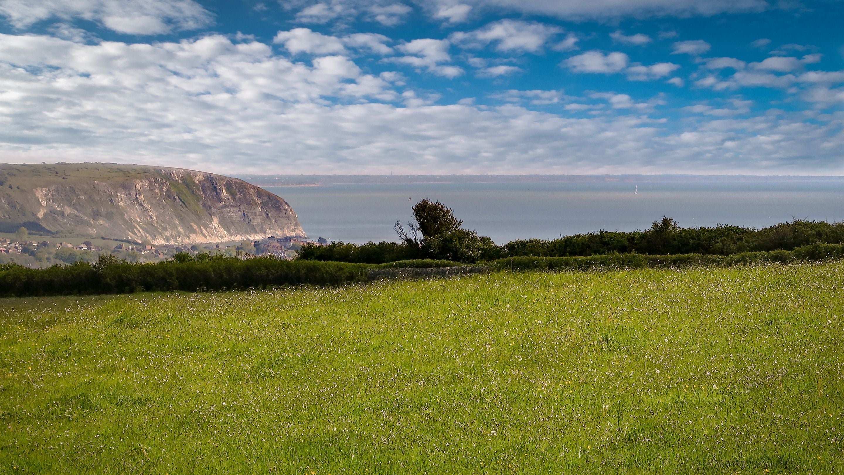 The view to cliffs in the area surrounding Spyway, Dorset