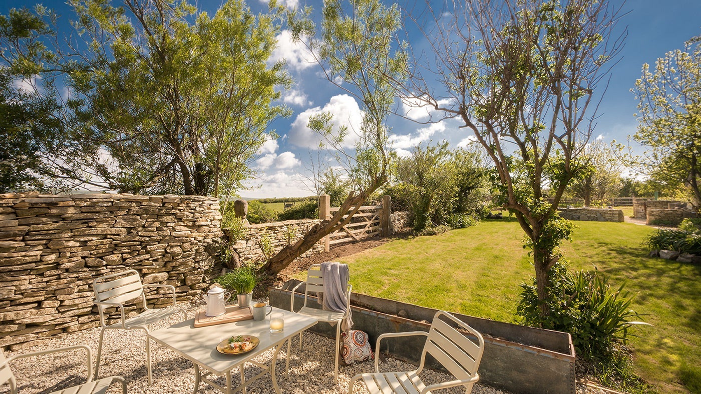 The garden at Spyway Cottage, Dorset 