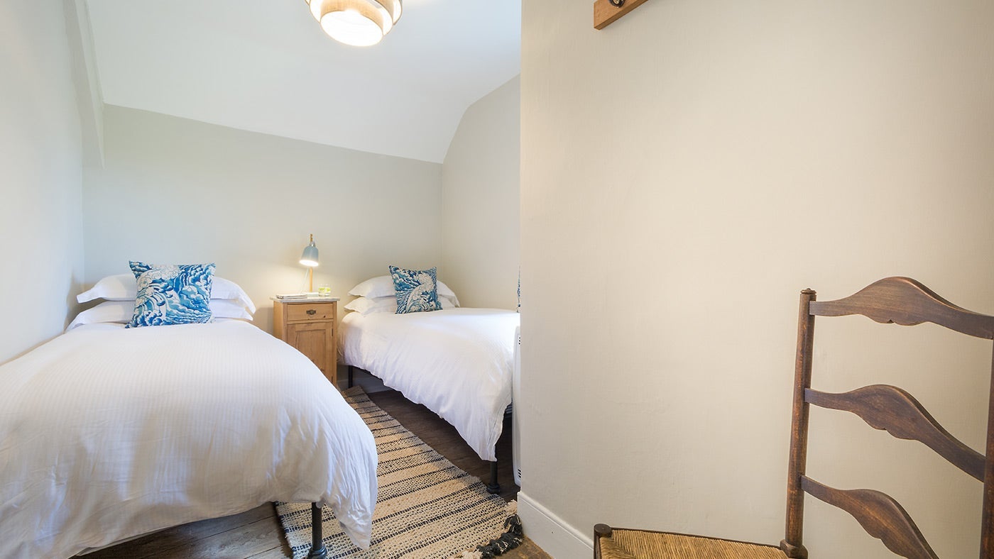 The single bedroom at Spyway Cottage, Dorset 