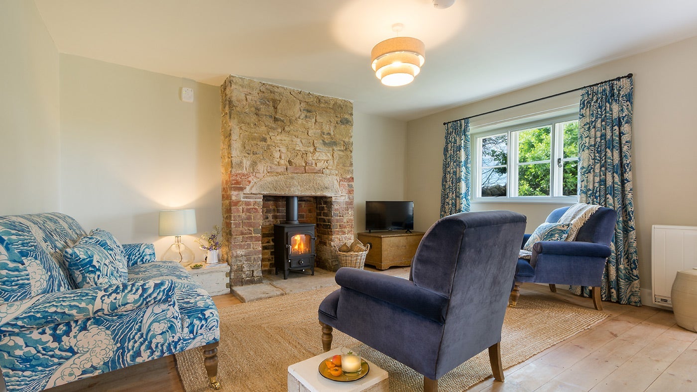 The sitting room at Spyway Cottage, Dorset 
