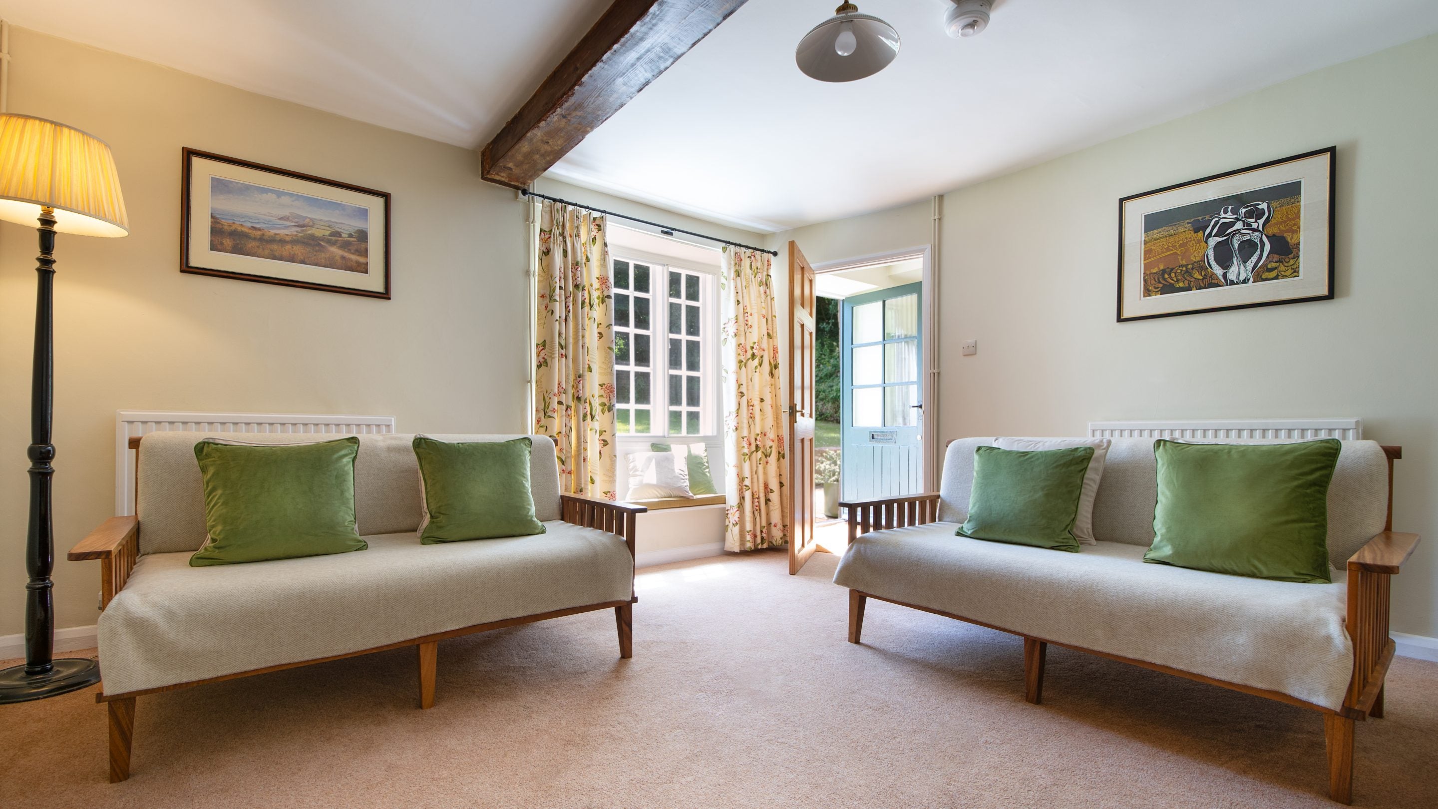 The sitting room at St Gabriel's Elm Cottage, Dorset