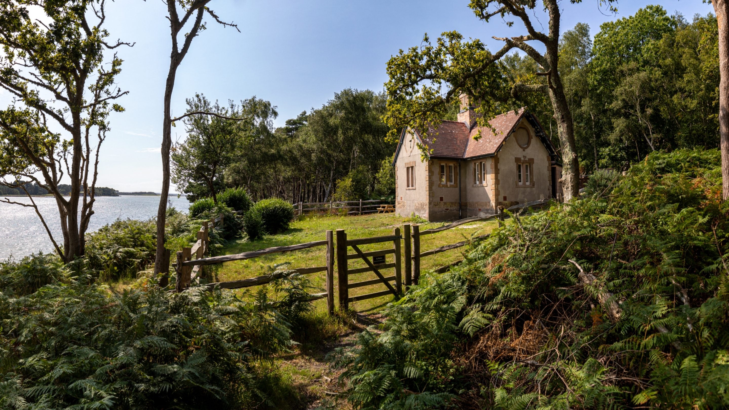 St Mark's Bothy and its enclosed outside space, Brownsea Island, Dorset