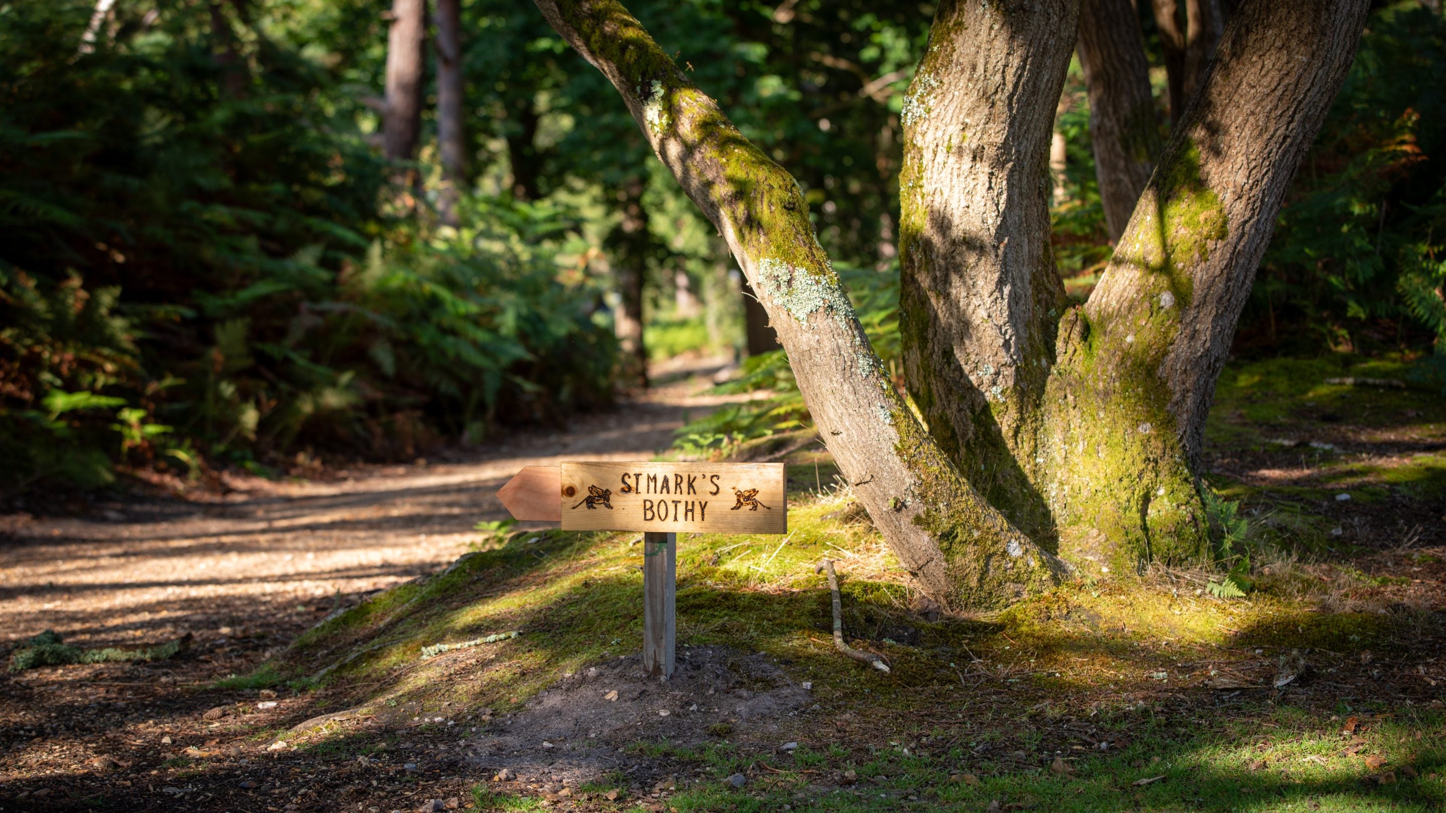 A sign for St Mark's Bothy, Brownsea Island, Dorset