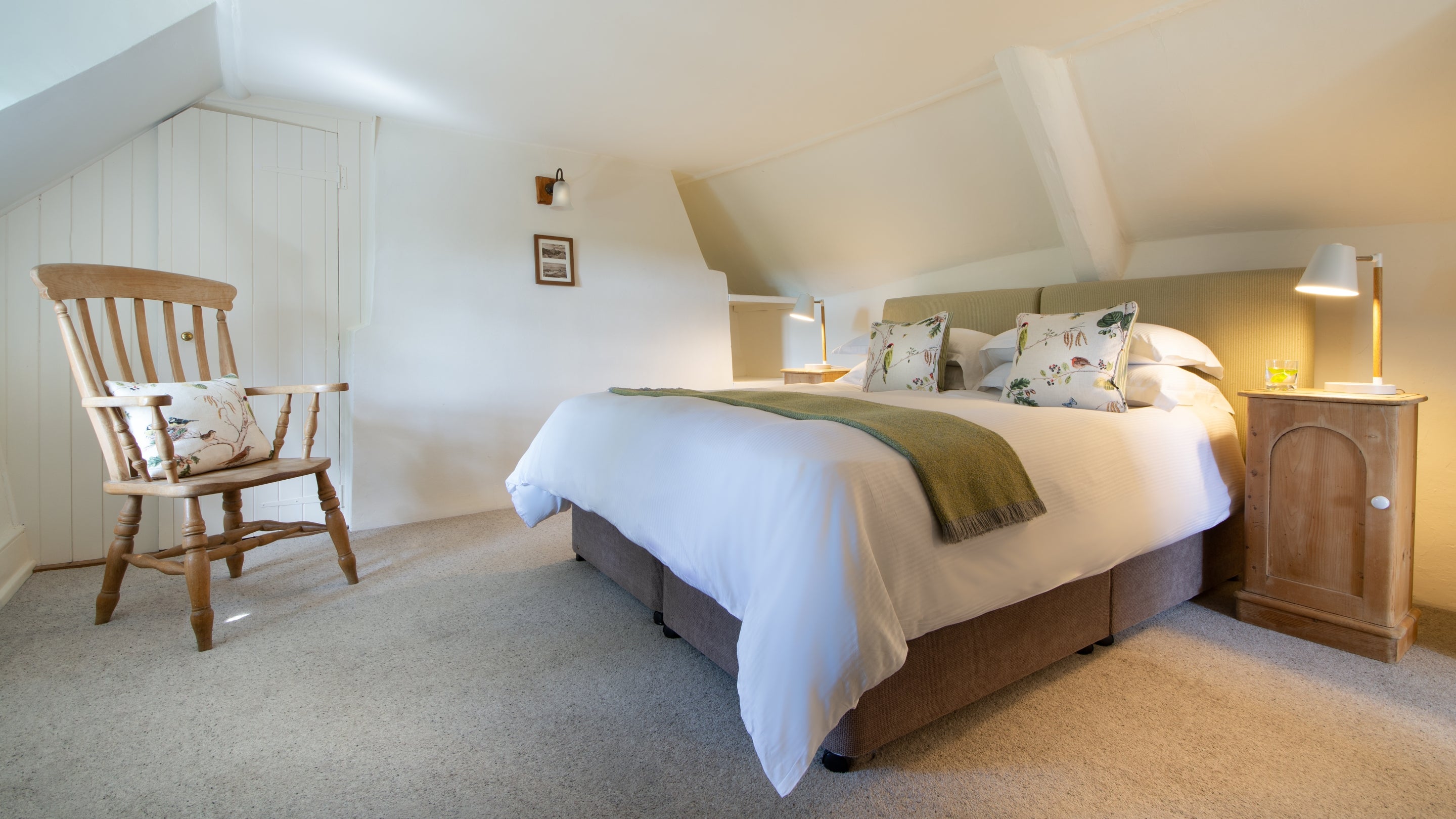 The double bedroom at Vineyard Farm Cottage, Dorset