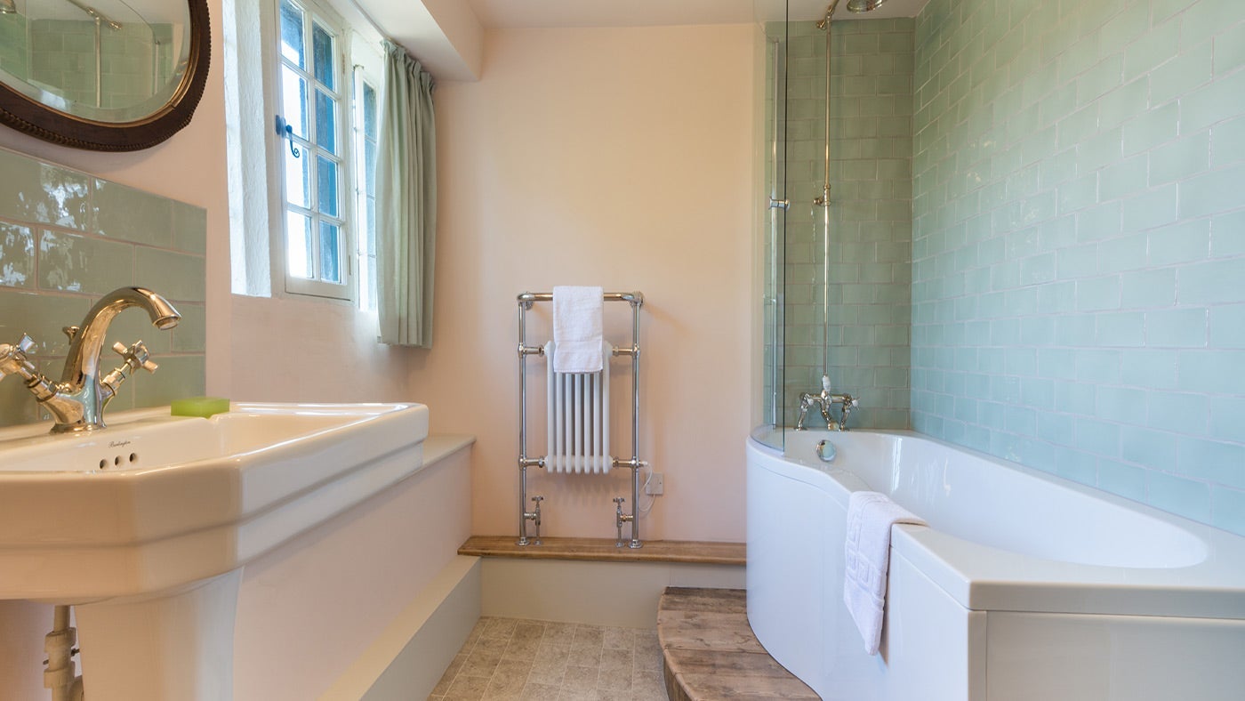 The bathroom at Westwood Farm, Dorset