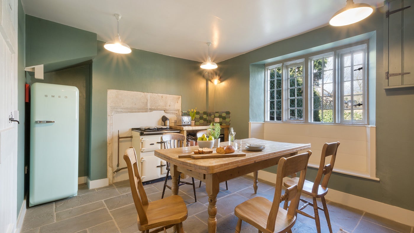 The kitchen at Westwood Farm, Dorset