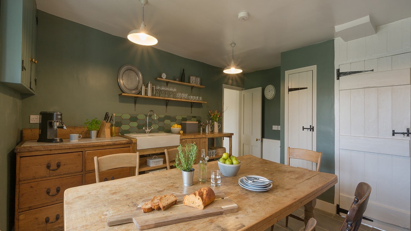 The kitchen at Westwood Farm, Dorset