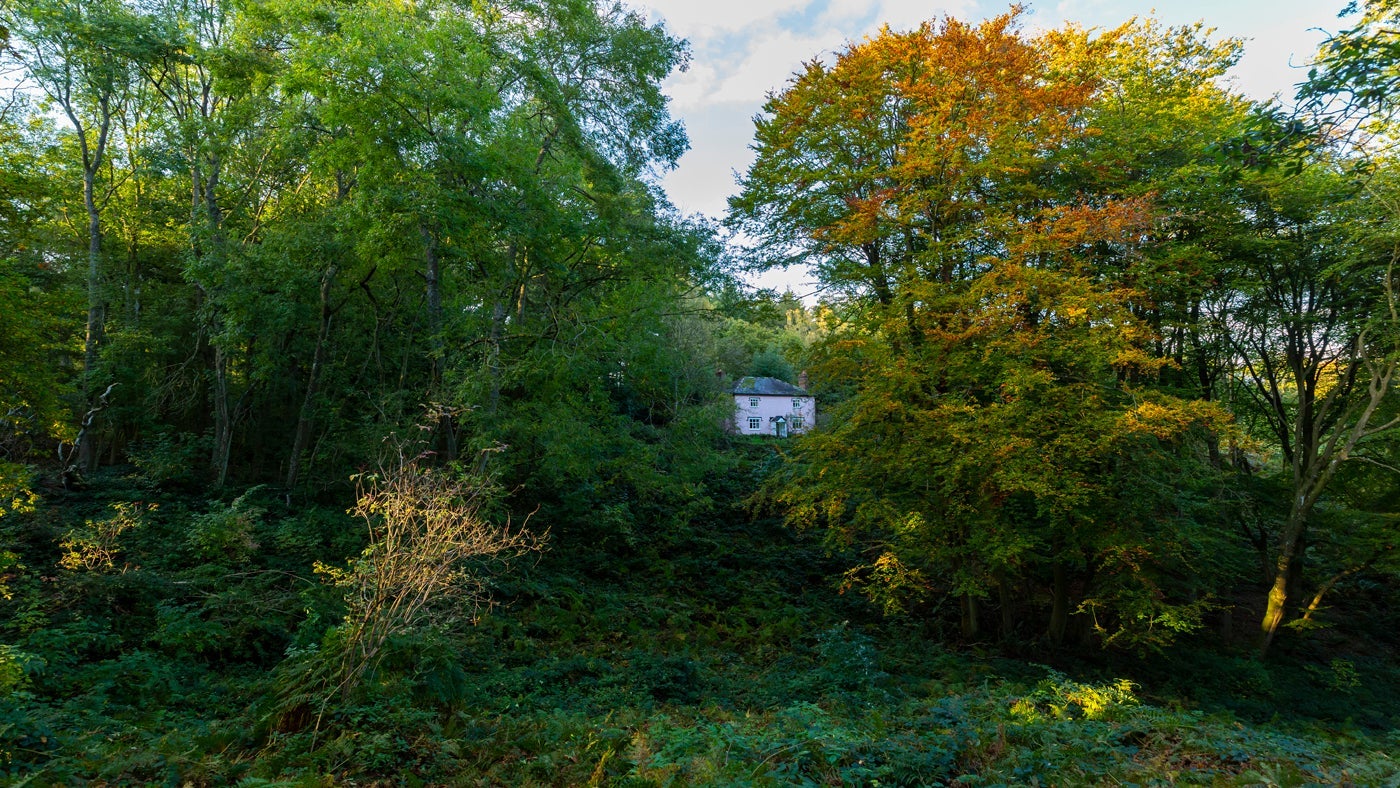 The exterior and surrounding area of Ambrey Cottage, Leominster, Herefordshire
