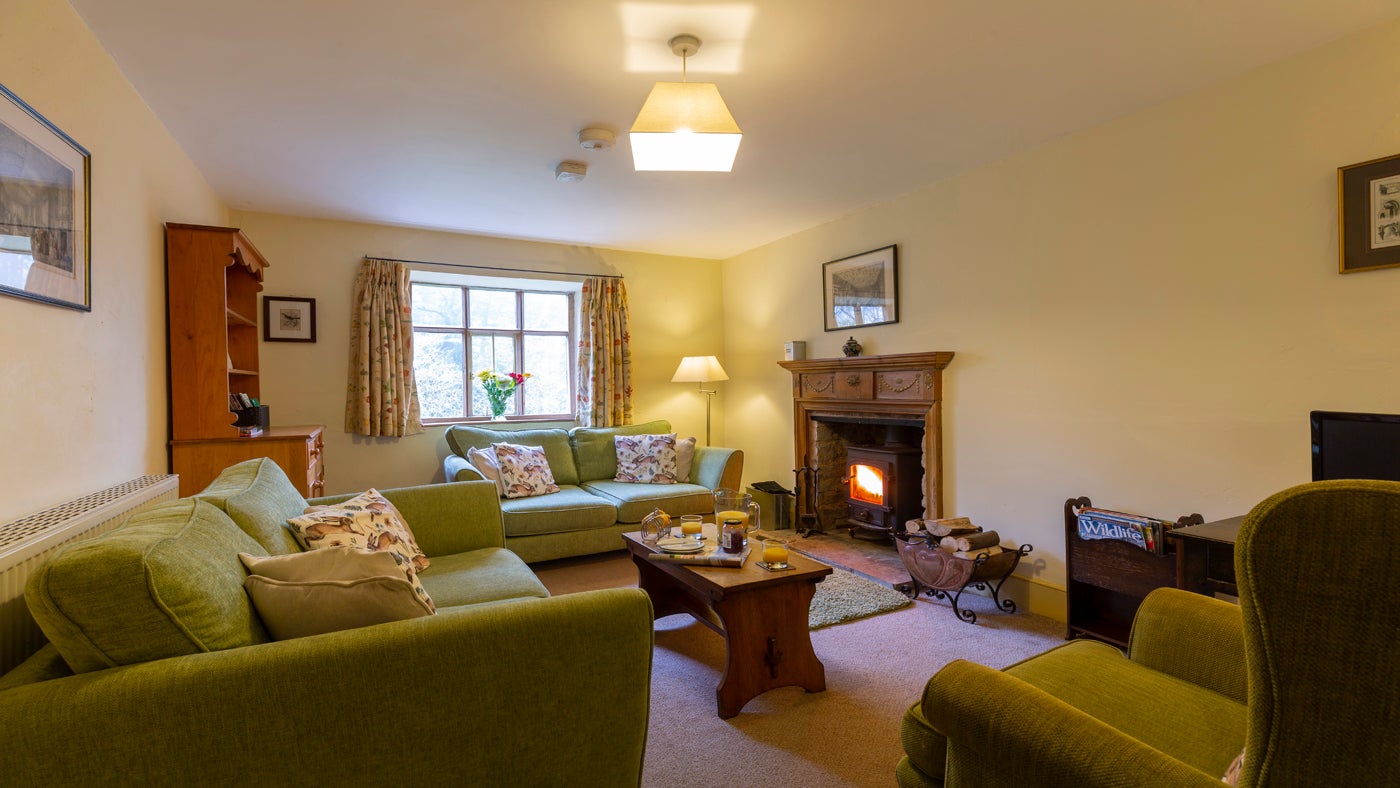 The sitting room at Ambrey Cottage, Herefordshire