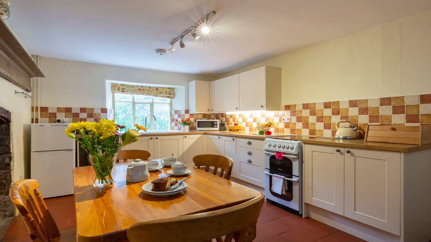 The kitchen at Ambrey Cottage, Herefordshire