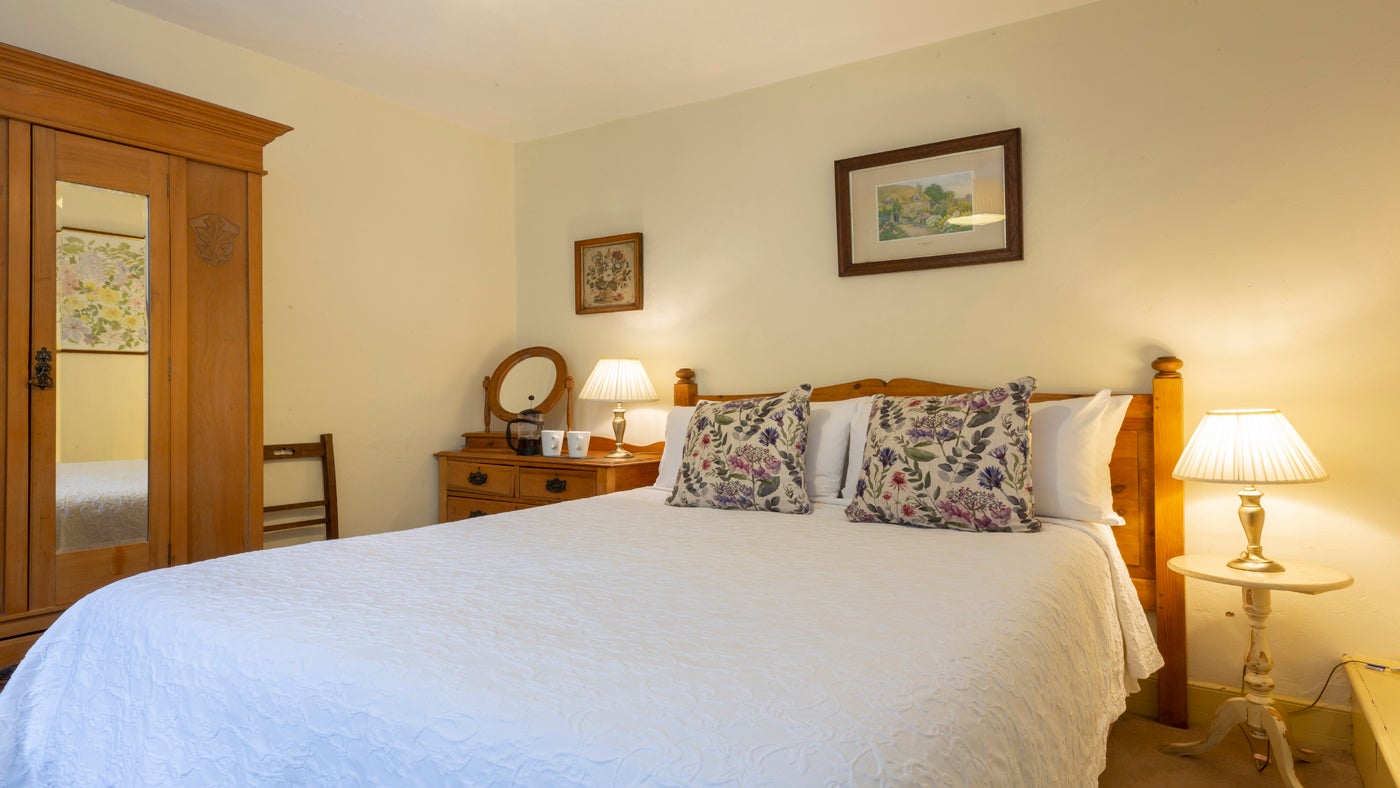 The double bedroom at Ambrey Cottage, Herefordshire