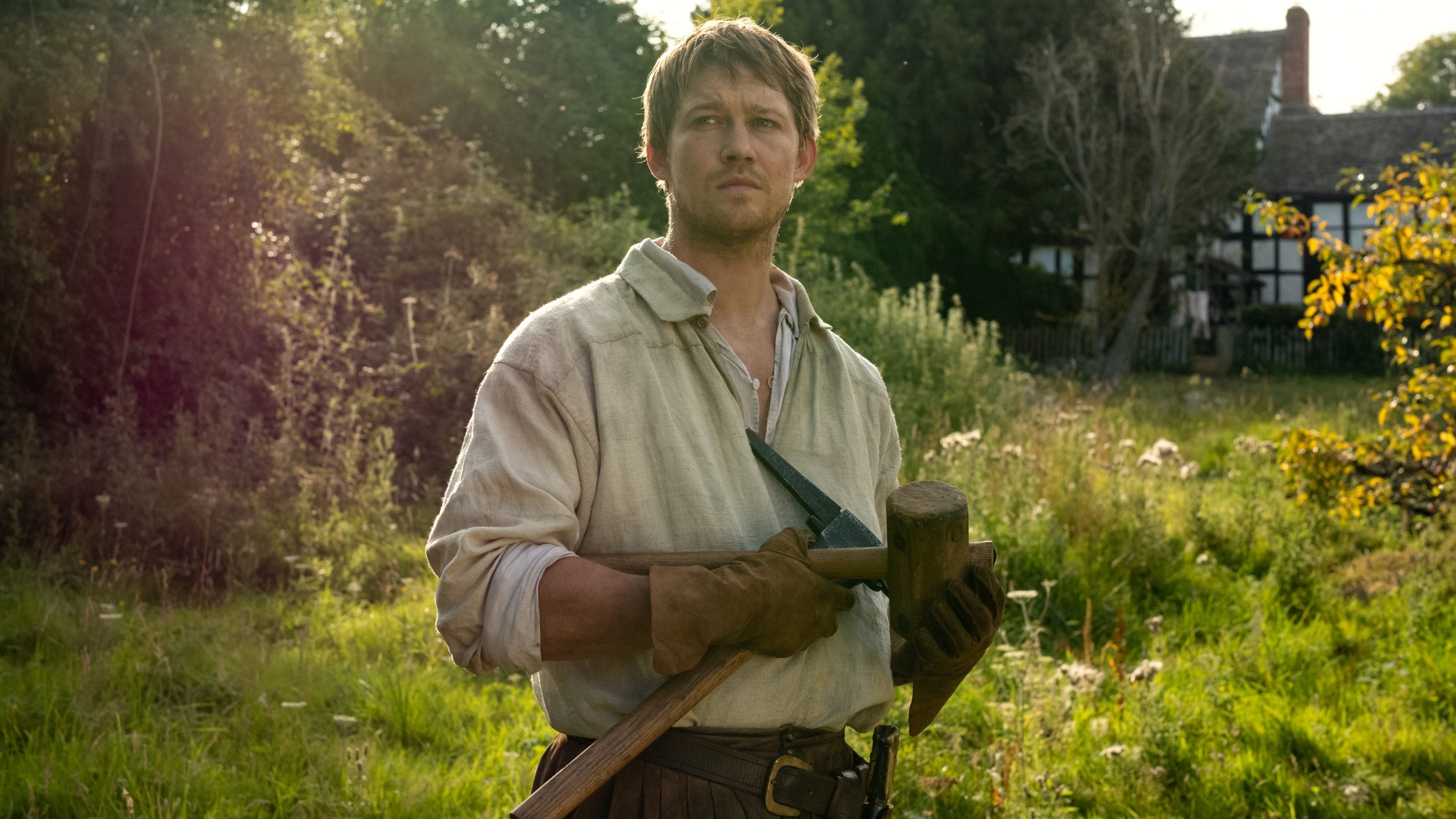 Cwmmau Farmhouse garden as seen in Hamnet © 2025 FOCUS FEATURES LLC. ALL RIGHTS RESERVED