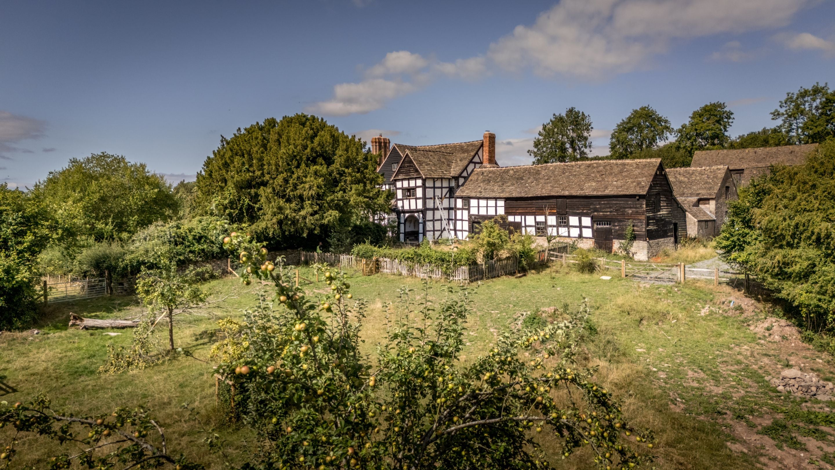 Cwmmau Farmhouse under restoration, Herefordshire