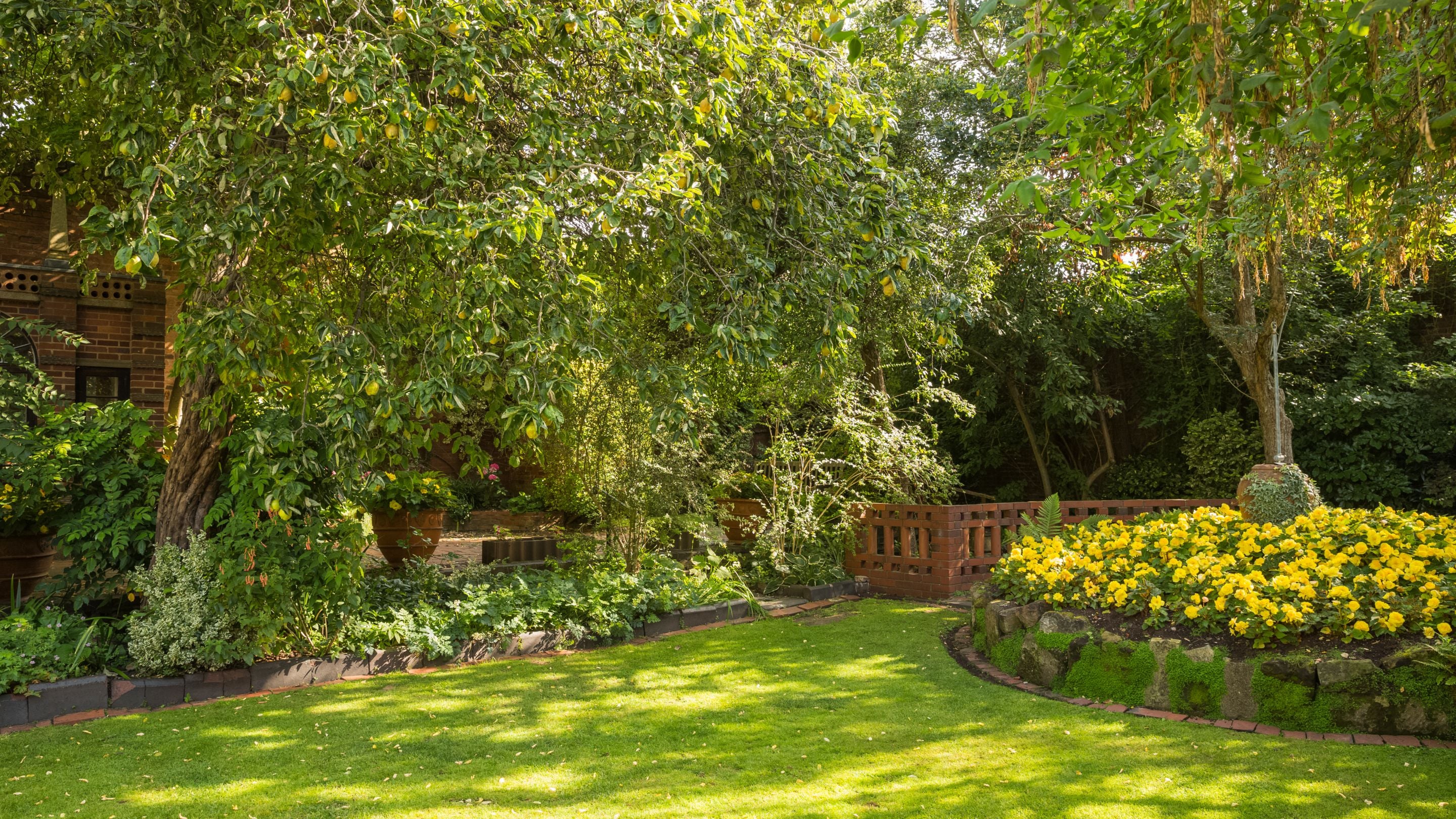 Greyfriars Garden in summer, Worcestershire