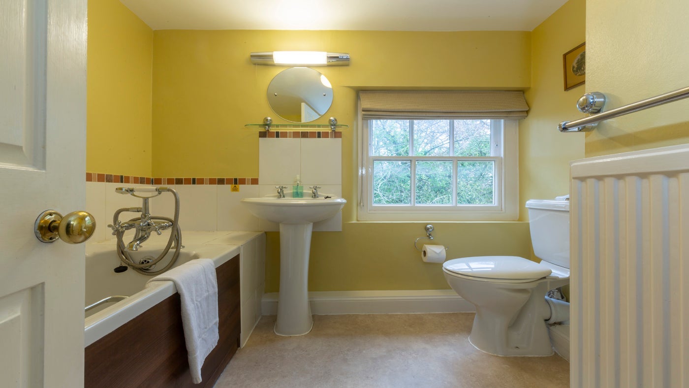 The bathroom at Hanbury Lodge, Droitwich, Worcestershire