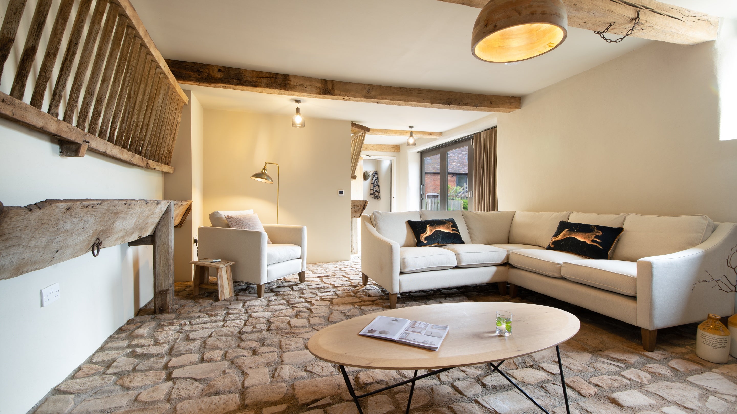 The sitting room at Hop Kiln Cart Barn, Herefordshire