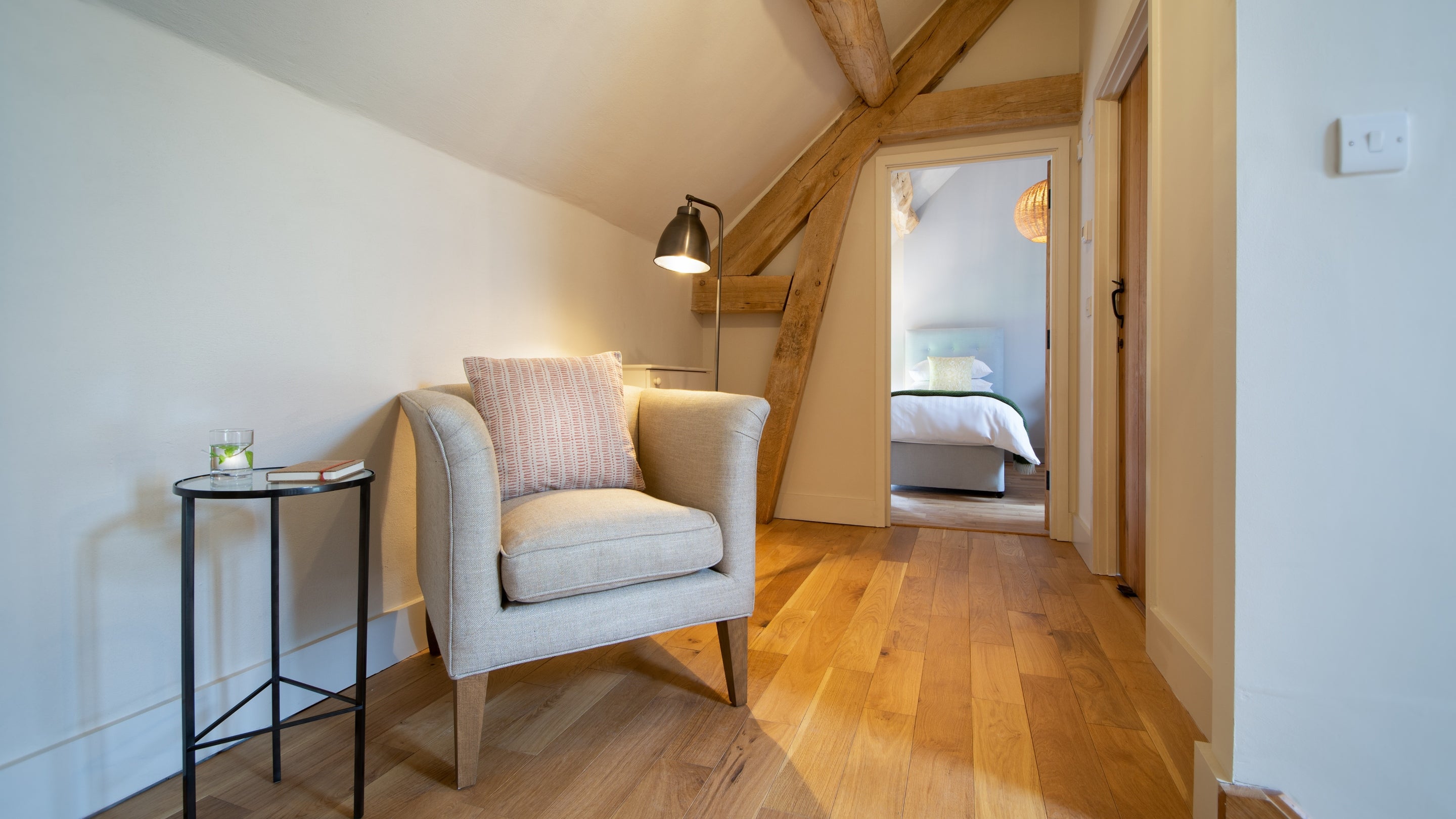 The landing at Hop Kiln Cart Barn, Herefordshire