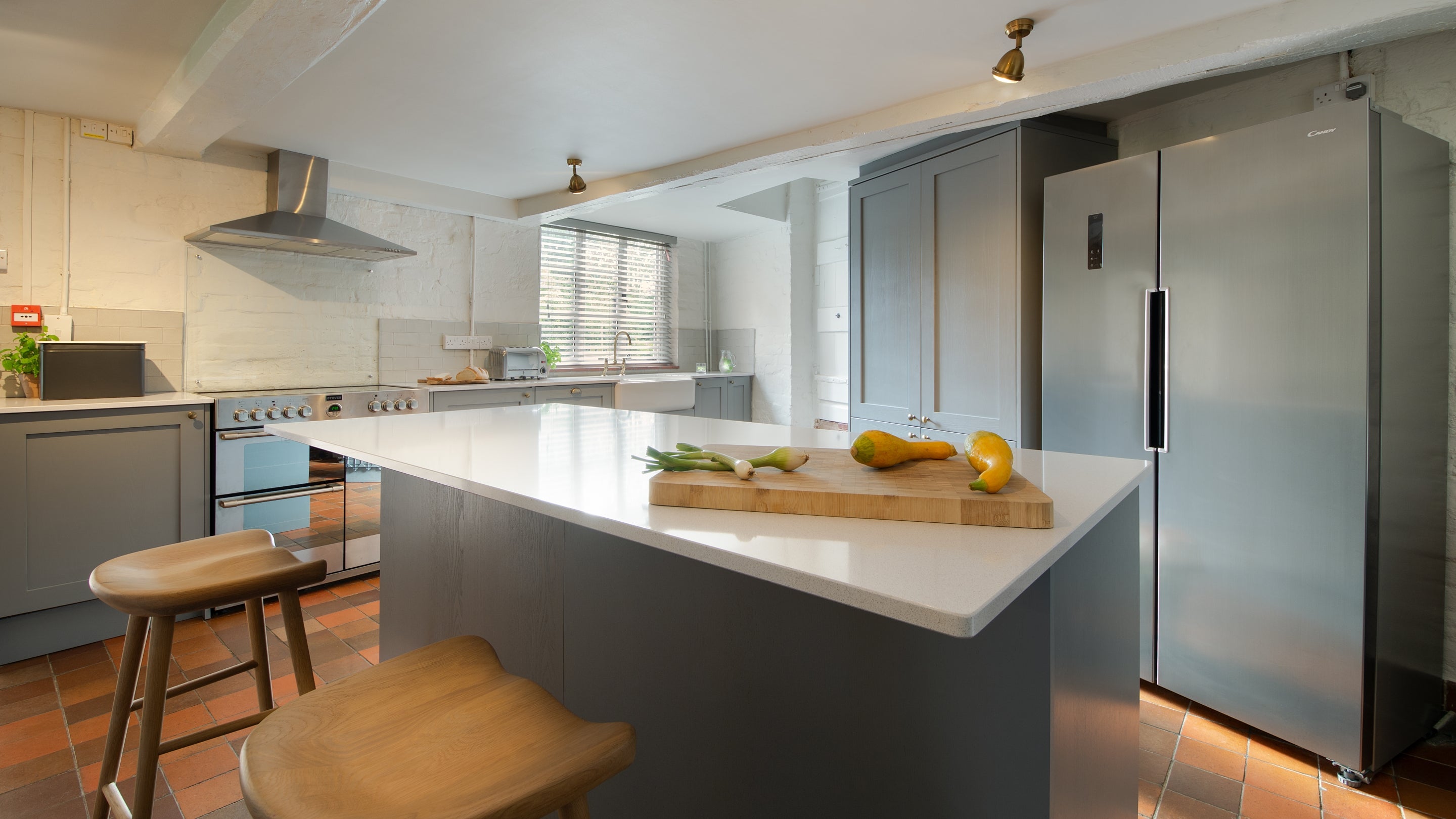 The kitchen at Hop Kiln Farmhouse, Herefordshire