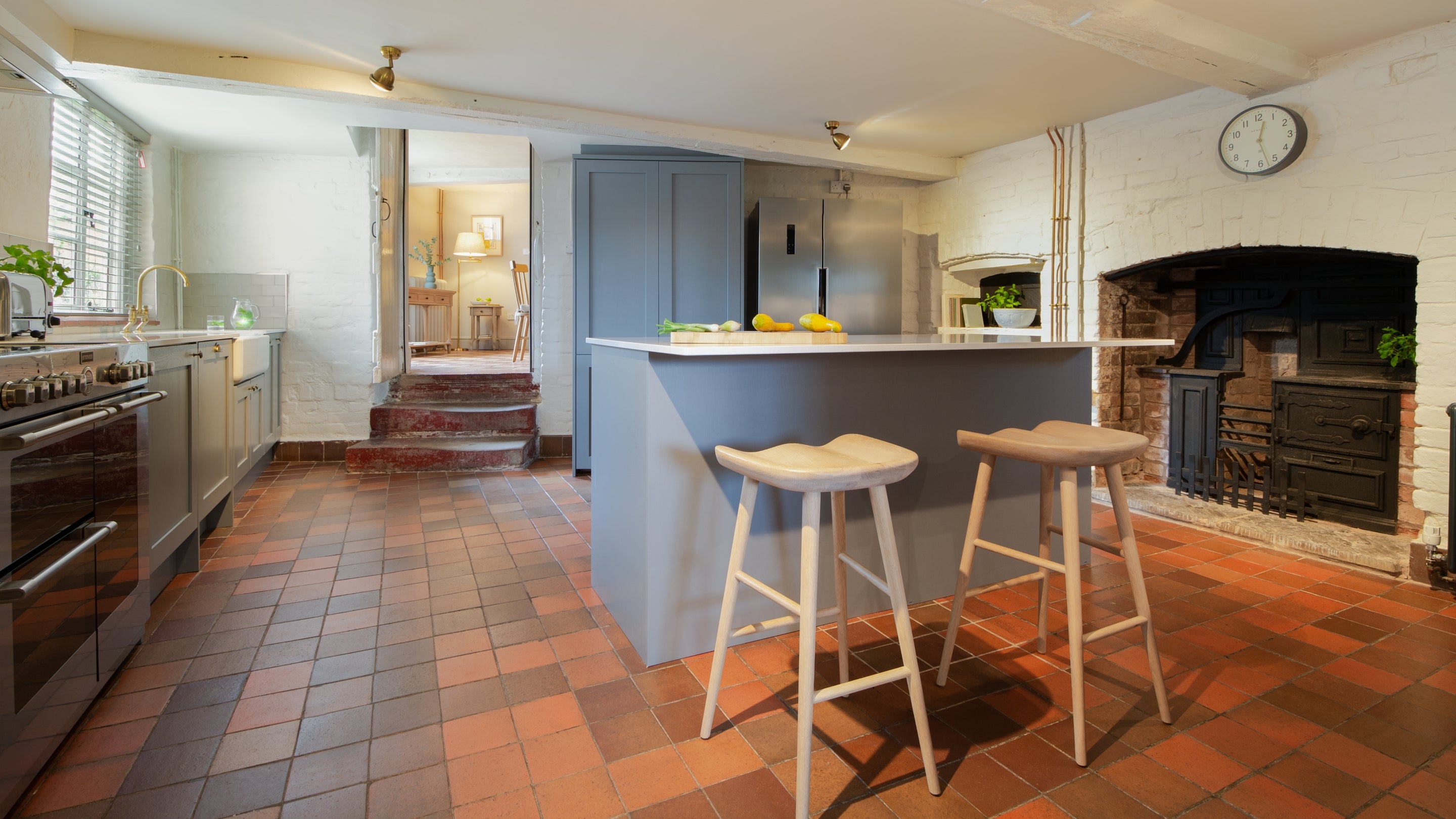 The kitchen at Hop Kiln Farmhouse, Herefordshire