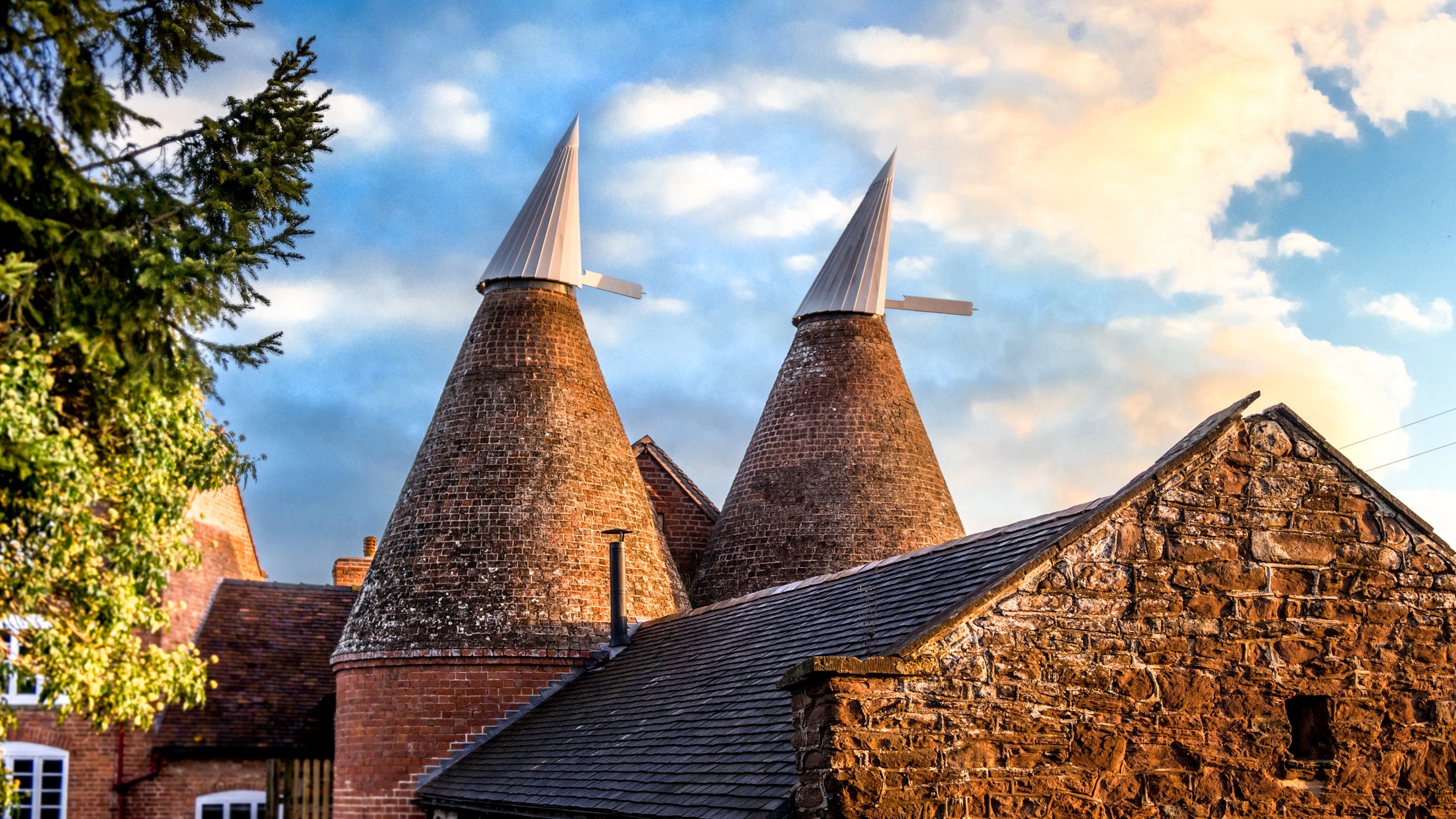 The kilns at Hop Kiln Mews, Herefordshire