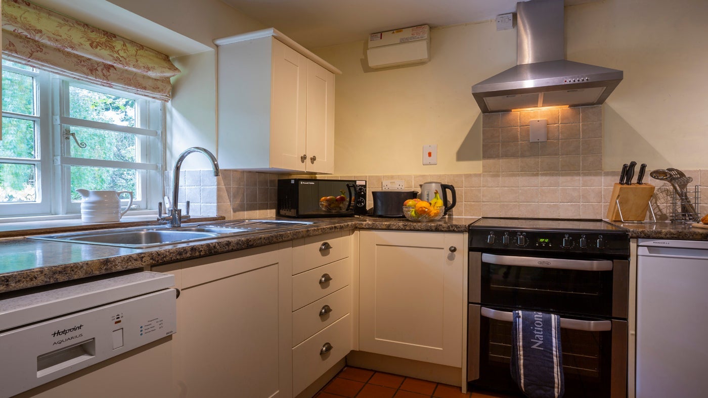 The kitchen at Old Mill Cottage, Brockhampton, Herefordshire